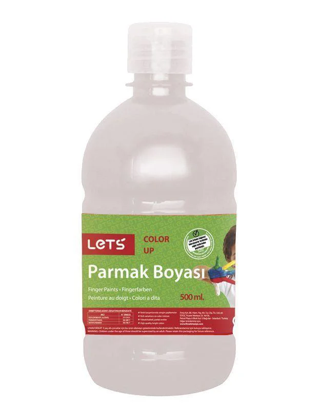 Lets Parmak Boyası 500 ML Beyaz L-5001
