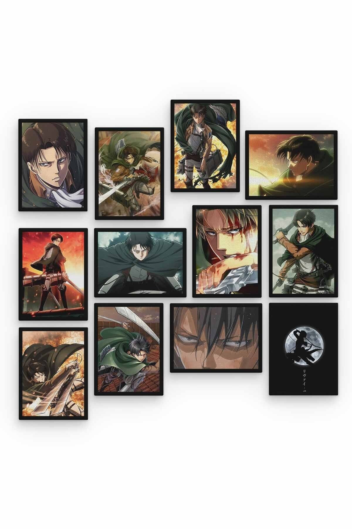 Levi Ackerman 12 Parça Ahşap Mdf Tablo Zlltb365