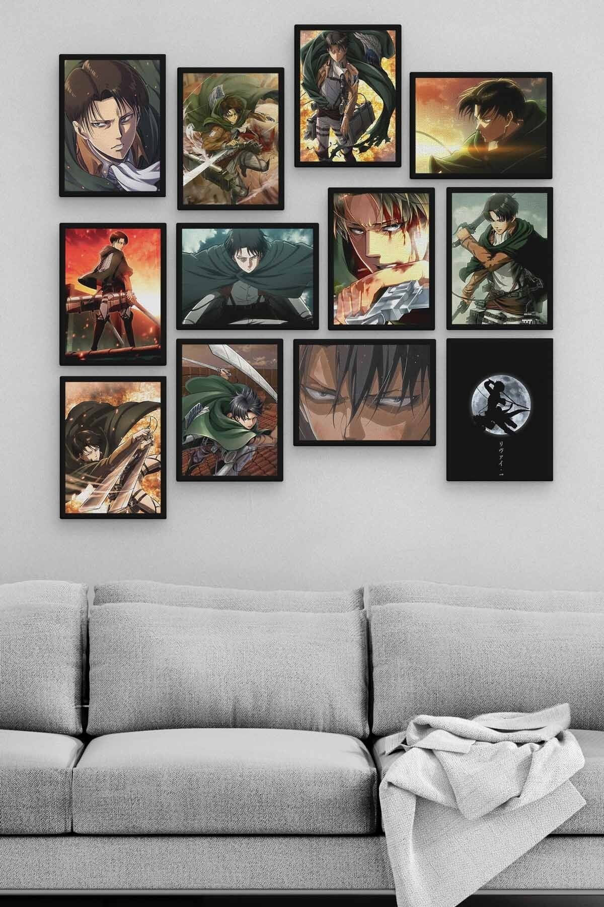 Levi Ackerman 12 Parça Ahşap Mdf Tablo Zlltb365