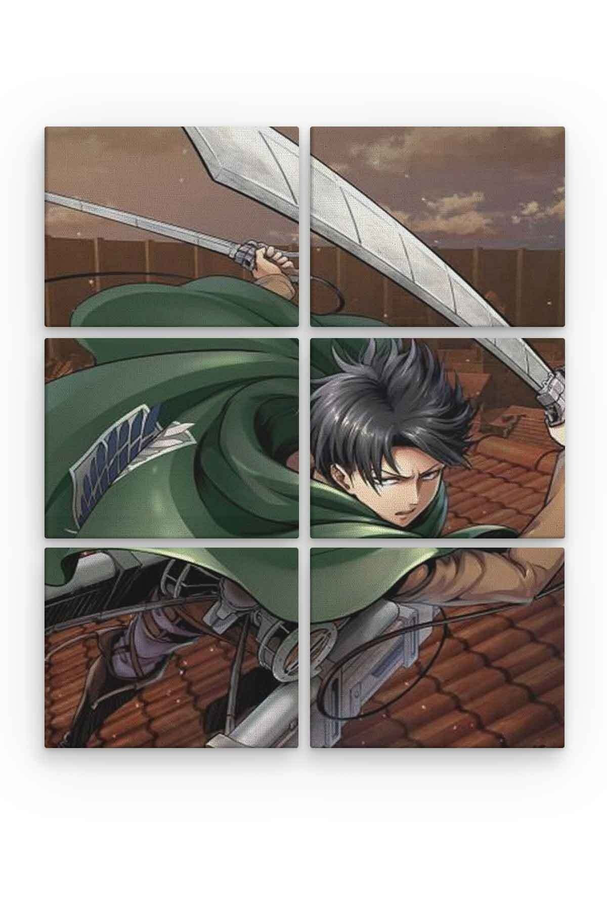 Levi Ackerman 6 Parça Ahşap Mdf Tablo Nhl4308 Fiyatı, Yorumları ve Özellikleri