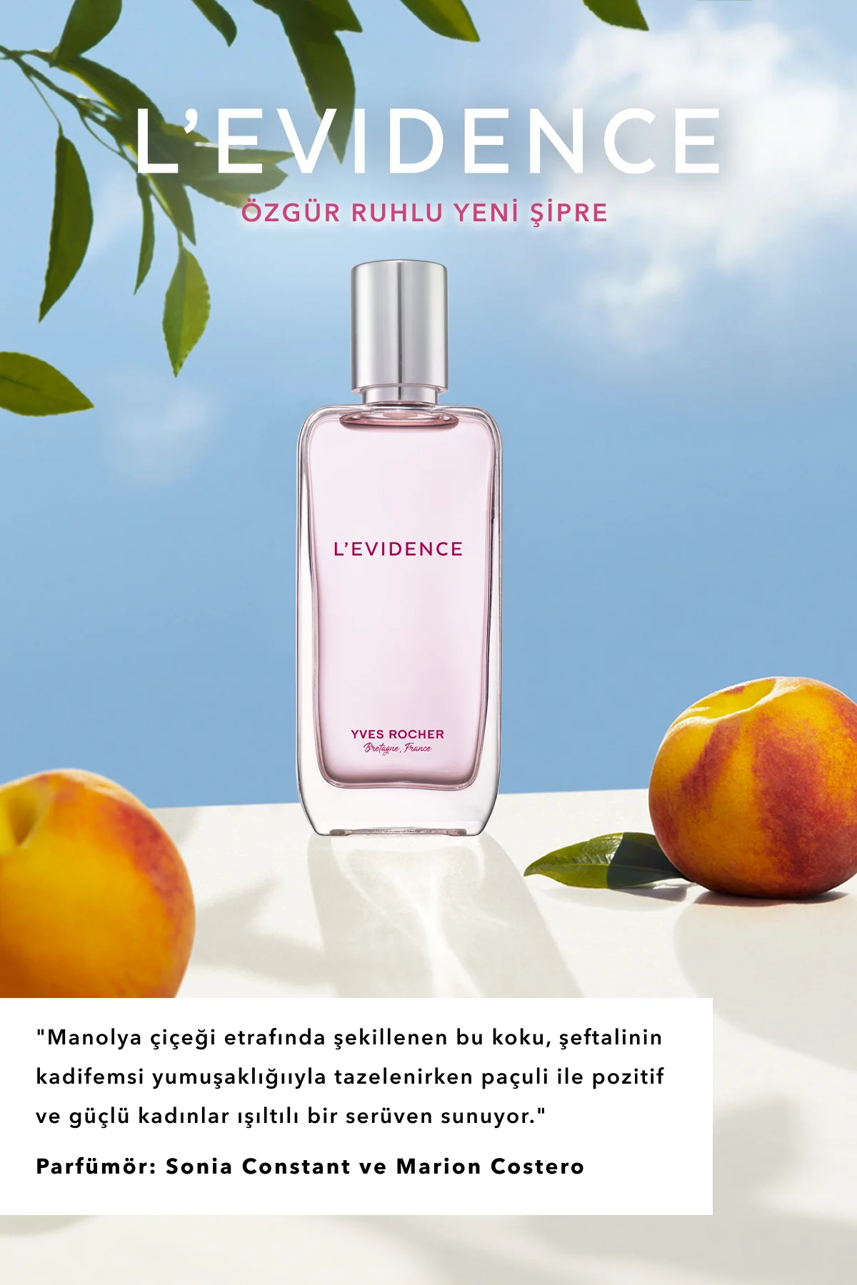 L'evidence EDP- Comme Une Evidence- Kadın Parfüm-Vegan-50ml