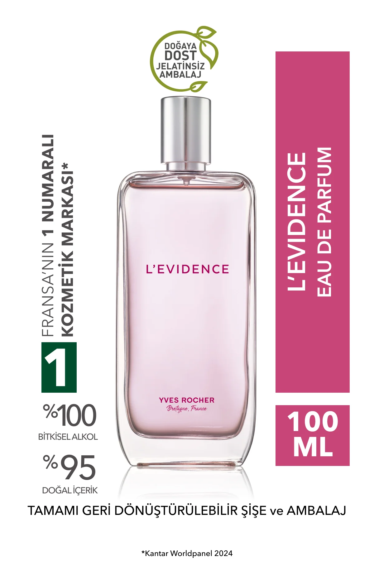 L'evidence EDP- Comme Une Evidence- Kadın Parfüm-Vegan-100ml