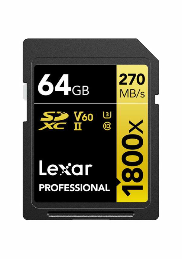 Lexar  64 Gb Gold Series 1800X Sdxc Class 10 Uhs-İi Hafıza Kartı