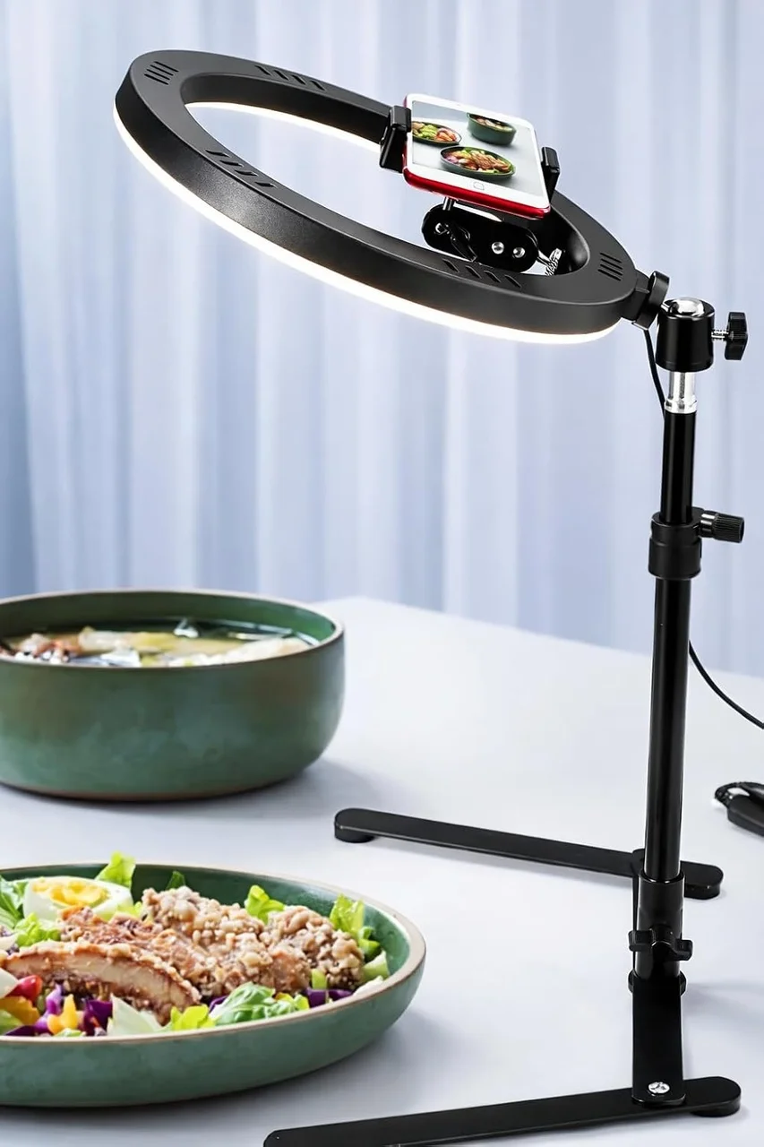 Lexroo 10" Masaüstü Ring Light Çekim Standı Standart Lexroo 10" Masaüstü Ring Light Çekim Standı Standart
