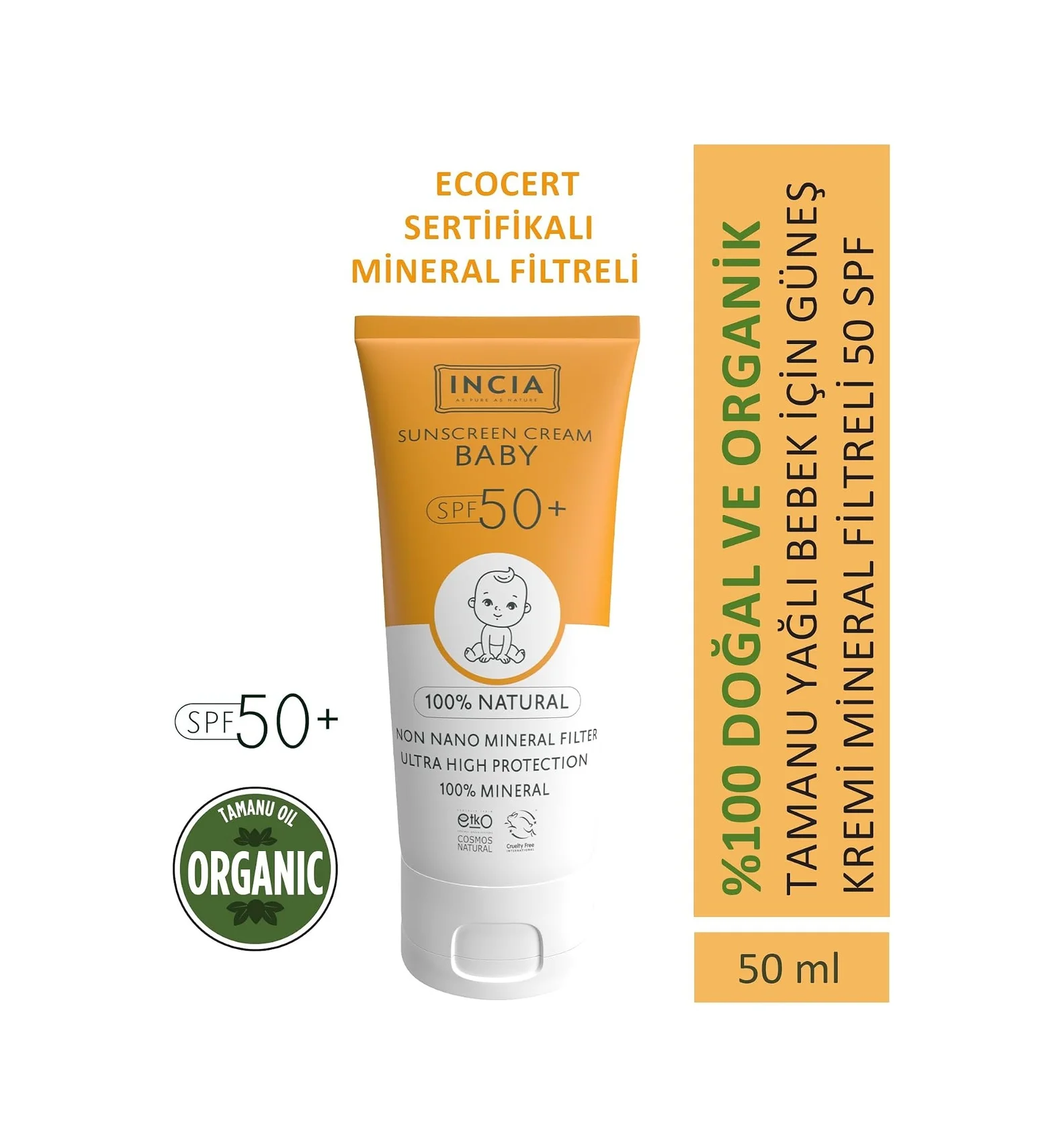 Lexroo %100 Doğal Bebek Güneş Kremi Leke Karşıtı Mineral Filtreli Yüksek Koruma Spf50 Uva Uvb 50 Ml Lexroo %100 Doğal Bebek Güneş Kremi Leke Karşıtı Mineral Filtreli Yüksek Koruma Spf50 Uva Uvb 50 Ml