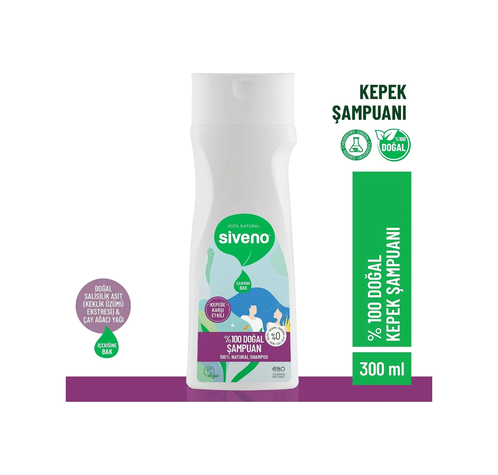 Lexroo %100 Doğal Kepeğe Karşı Etkili Şampuan Günlük Bakım Yağlı Saçlar Çay Ağacı Keklik Üzümü Lexroo %100 Doğal Kepeğe Karşı Etkili Şampuan Günlük Bakım Yağlı Saçlar Çay Ağacı Keklik Üzümü