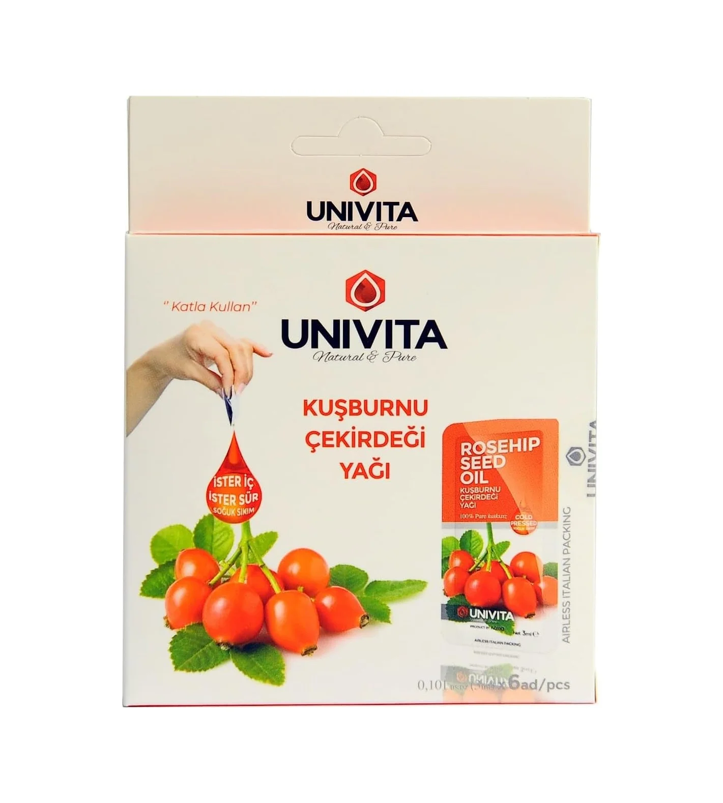Lexroo %100 Doğal Soğuk Sıkım Kuşburnu Çekirdeği Yağı - Rosehip Seed Oil 3 Ml X 6 Adet Lexroo %100 Doğal Soğuk Sıkım Kuşburnu Çekirdeği Yağı - Rosehip Seed Oil 3 Ml X 6 Adet