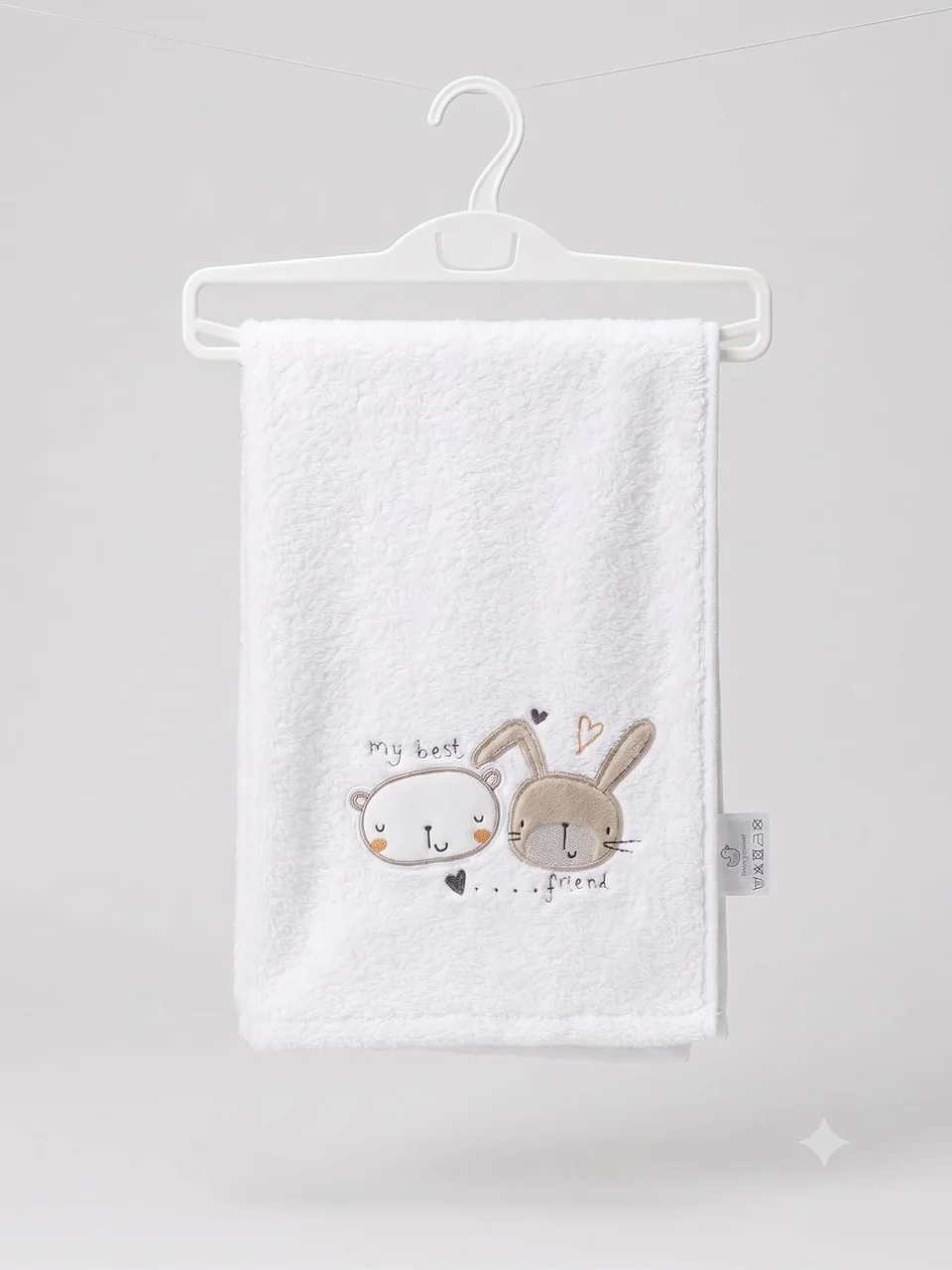 Lexroo %100 Pamuklu, Nakışlı, Hipoalerjenik Bebek Çocuk Banyo Havlusu- Yumuşak Doku, Beyaz, 85x115cm Standart Lexroo %100 Pamuklu, Nakışlı, Hipoalerjenik Bebek Çocuk Banyo Havlusu- Yumuşak Doku, Beyaz, 85x115cm Standart