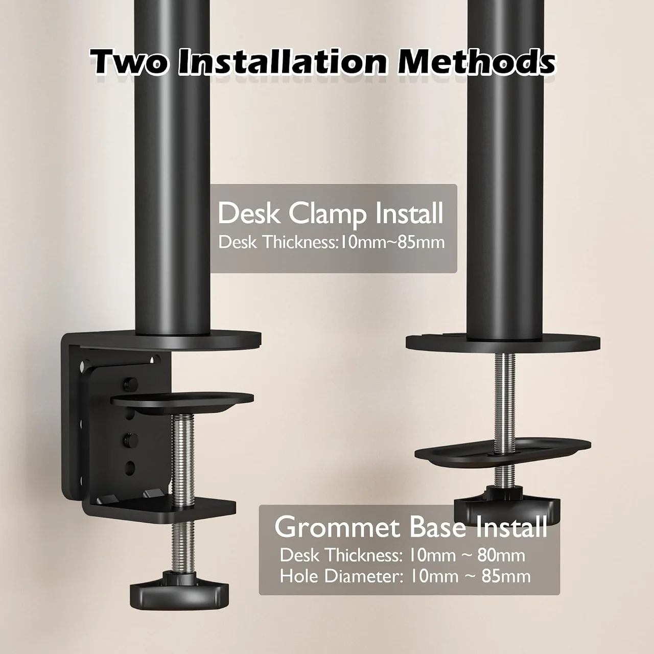 Lexroo 13-32 İnç Yüksekliği Ayarlanabilir Tekli Monitör Kolu, 10 Kg A Kadar, Vesa 75x75/100x100 Lexroo 13-32 İnç Yüksekliği Ayarlanabilir Tekli Monitör Kolu, 10 Kg A Kadar, Vesa 75x75/100x100