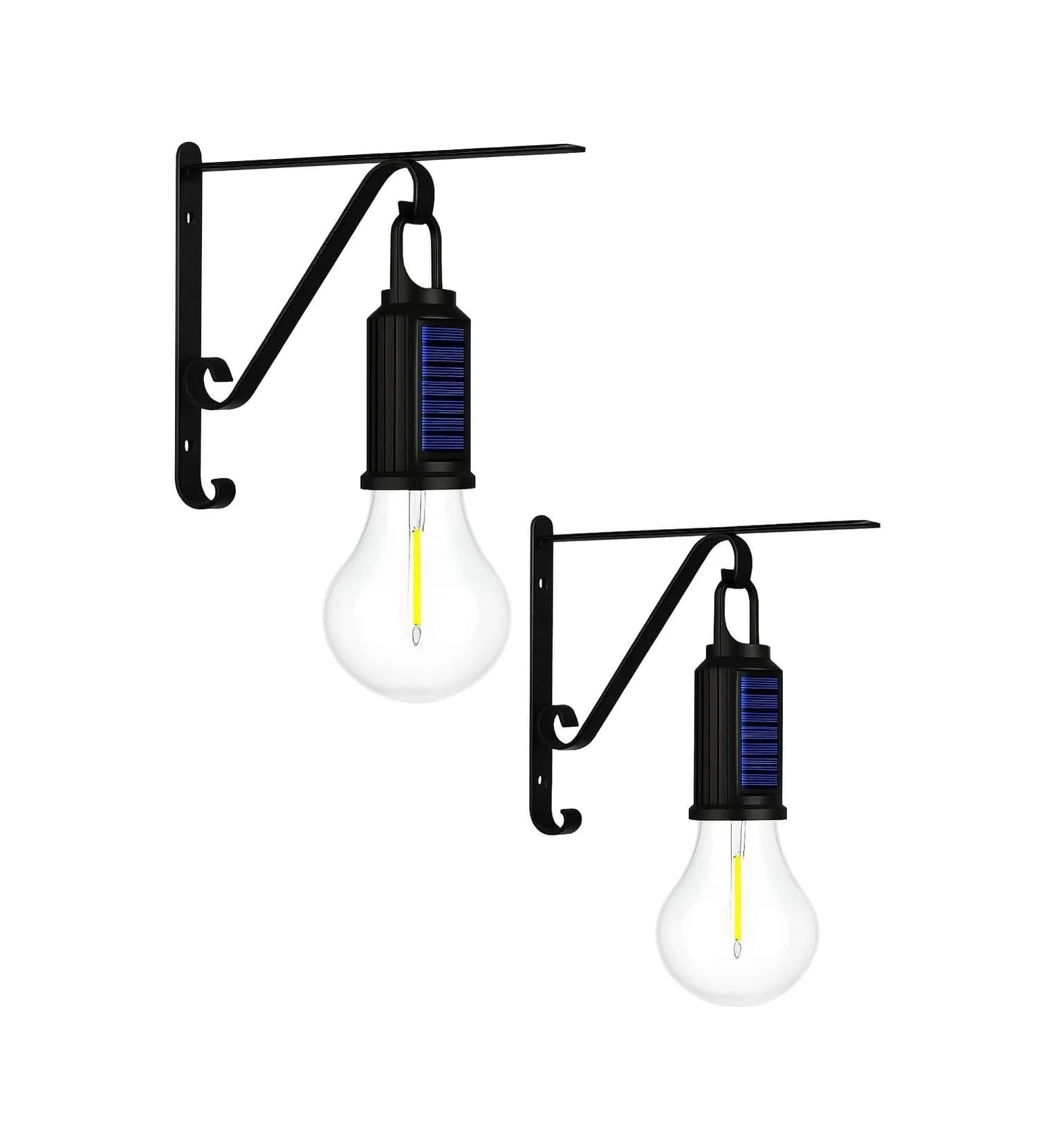 Lexroo 2 Li Set Güneş Enerjili Led Dış Mekan Lamba, Su Geçirmez, Ferforje Askılı Standart Lexroo 2 Li Set Güneş Enerjili Led Dış Mekan Lamba, Su Geçirmez, Ferforje Askılı Standart