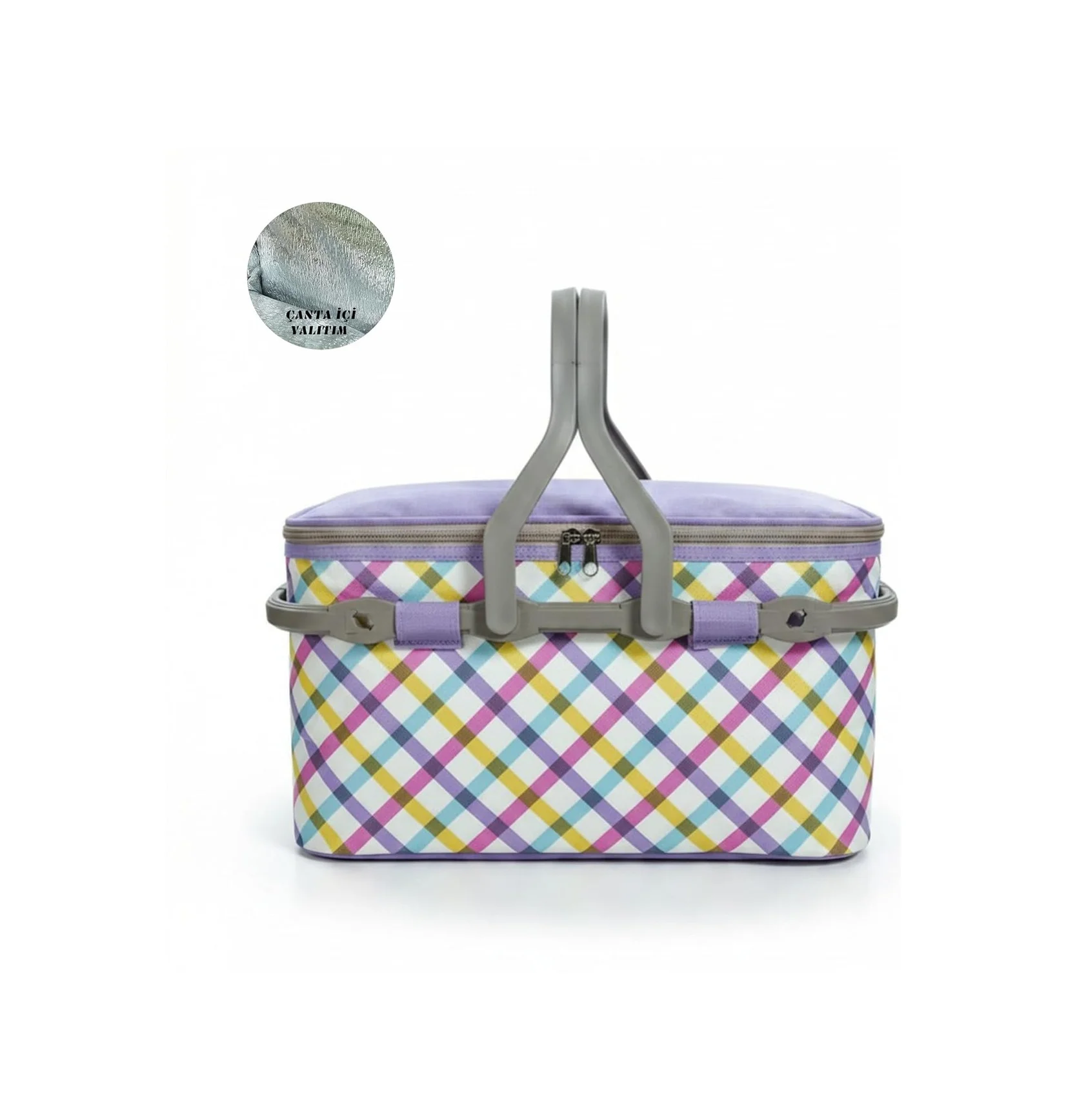 Lexroo 20 Lt Piknik Sepeti 1113 Picnic Bag Çok Renkli Lexroo 20 Lt Piknik Sepeti 1113 Picnic Bag Çok Renkli