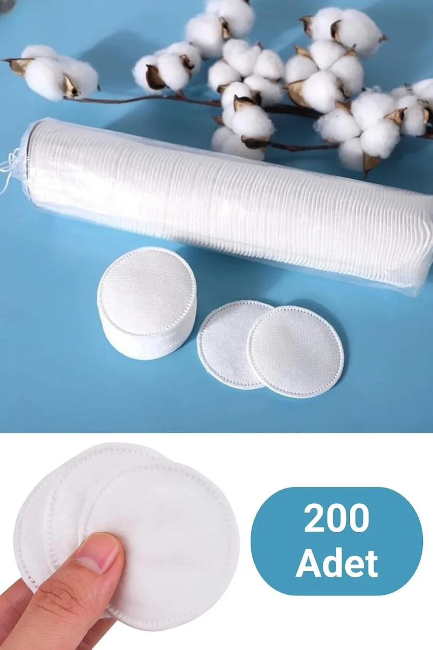 Lexroo 200 Adet Yuvarlak Makyaj Temizleme Pamuğu -%100 Saf Premium Kalite Disk Pamuk Lexroo 200 Adet Yuvarlak Makyaj Temizleme Pamuğu -%100 Saf Premium Kalite Disk Pamuk