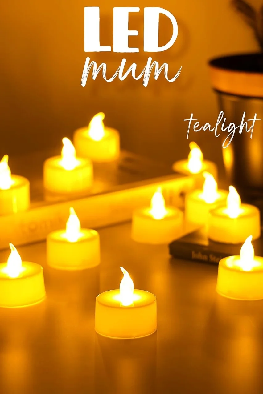 Lexroo 24 Adet Led Mum Tealight Mini Dumansız Pilli Alevli Dekoratif Yapay Mum Işıldak Beyaz 1036-2 Lexroo 24 Adet Led Mum Tealight Mini Dumansız Pilli Alevli Dekoratif Yapay Mum Işıldak Beyaz 1036-2