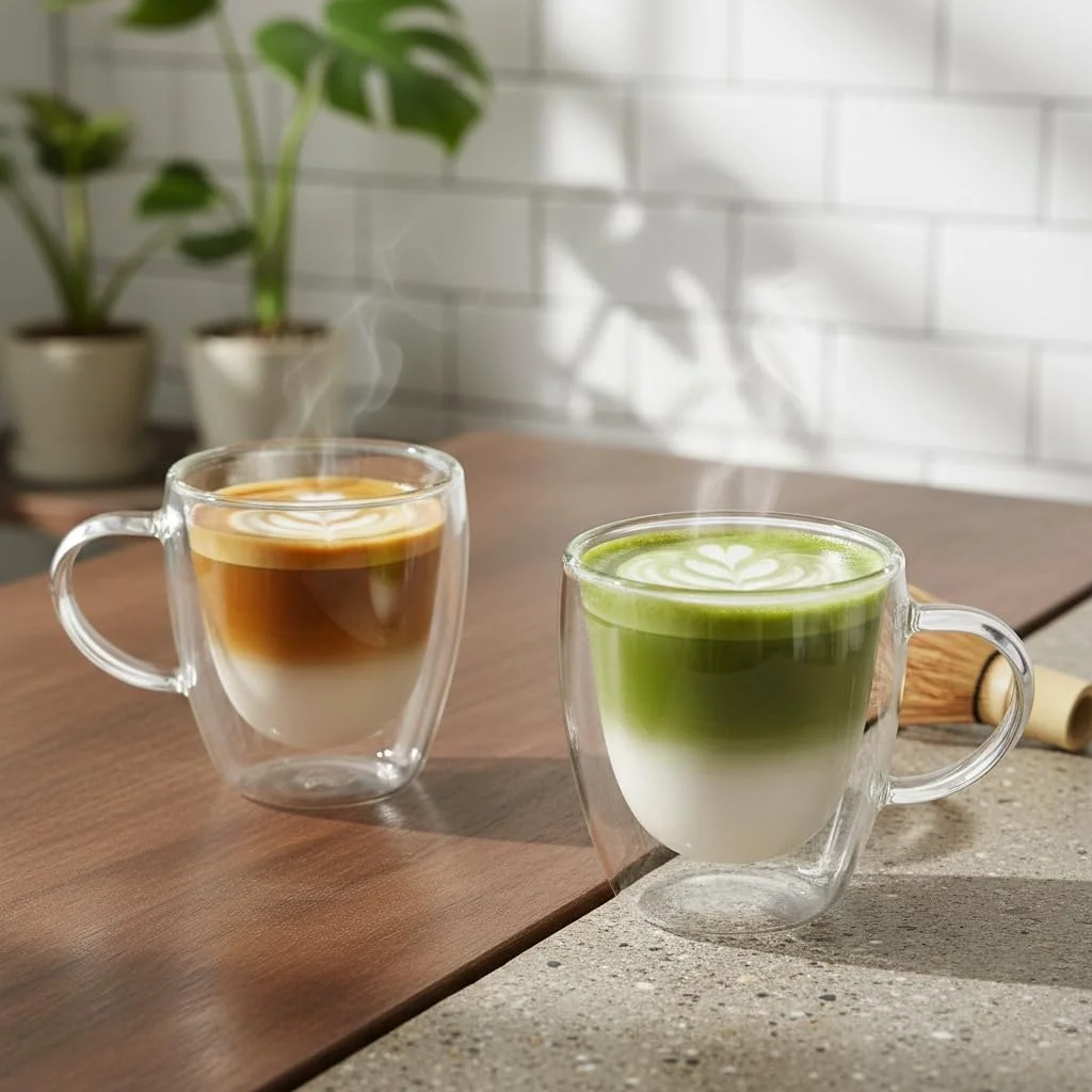 Lexroo 2'li Çift Cidarlı Borosilikat Cam Fincan Seti - 100 Ml Espresso Ve Türk Kahvesi Bardağı Çok Renkli Lexroo 2'li Çift Cidarlı Borosilikat Cam Fincan Seti - 100 Ml Espresso Ve Türk Kahvesi Bardağı Çok Renkli