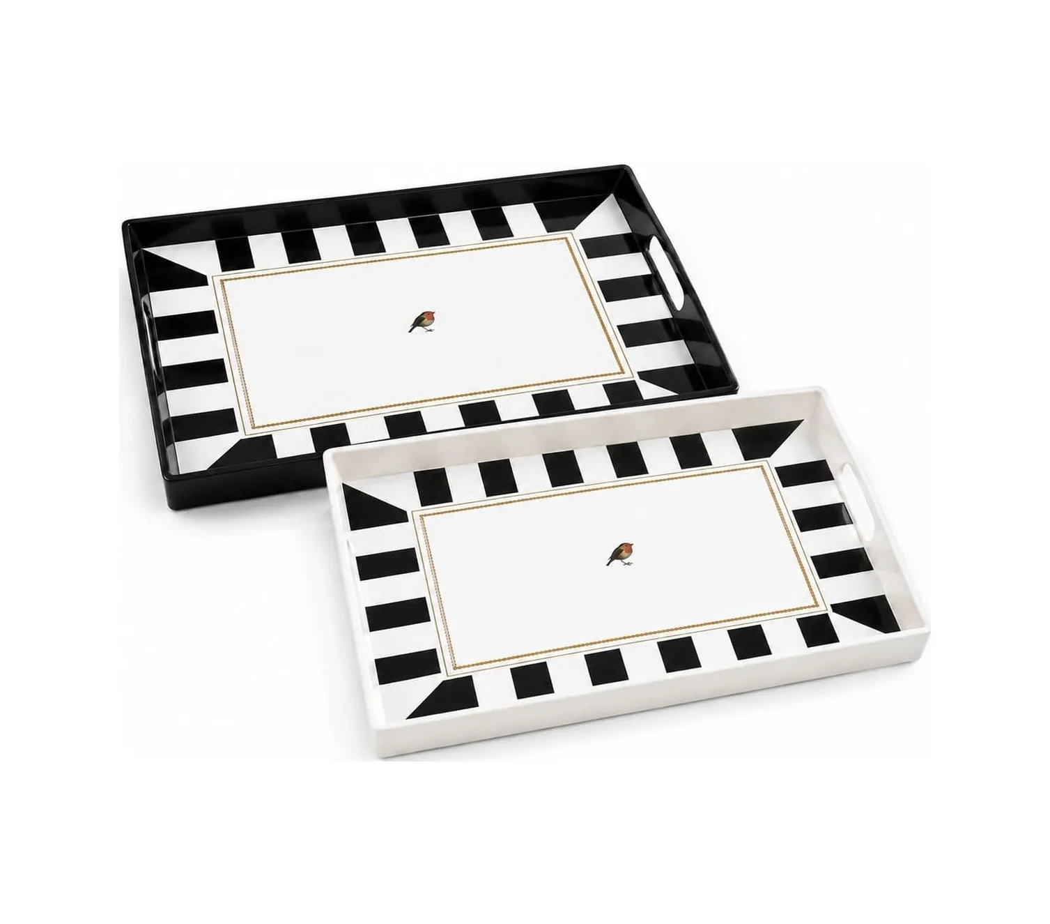 Lexroo 2'li Servis Tepsisi Seti - 38 X 28 X 3,5 Cm Büyük Boy Sunum Tepsisi Çok Renkli Lexroo 2'li Servis Tepsisi Seti - 38 X 28 X 3,5 Cm Büyük Boy Sunum Tepsisi Çok Renkli