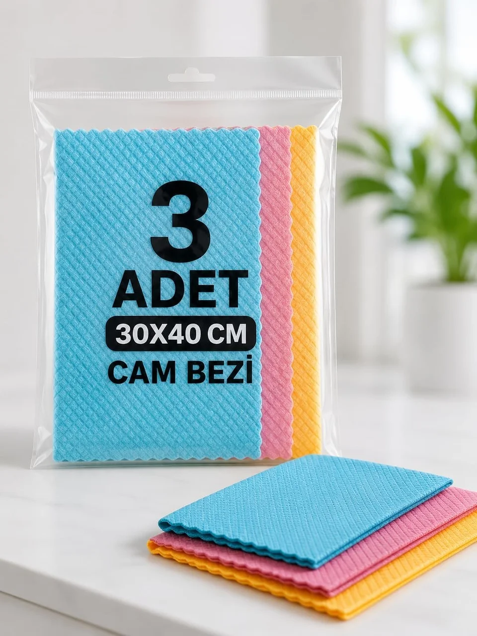 Lexroo 3 Adet Mikrofiber Cam Bezi 30x40 Temizlik Bezi Çok Renkli Lexroo 3 Adet Mikrofiber Cam Bezi 30x40 Temizlik Bezi Çok Renkli