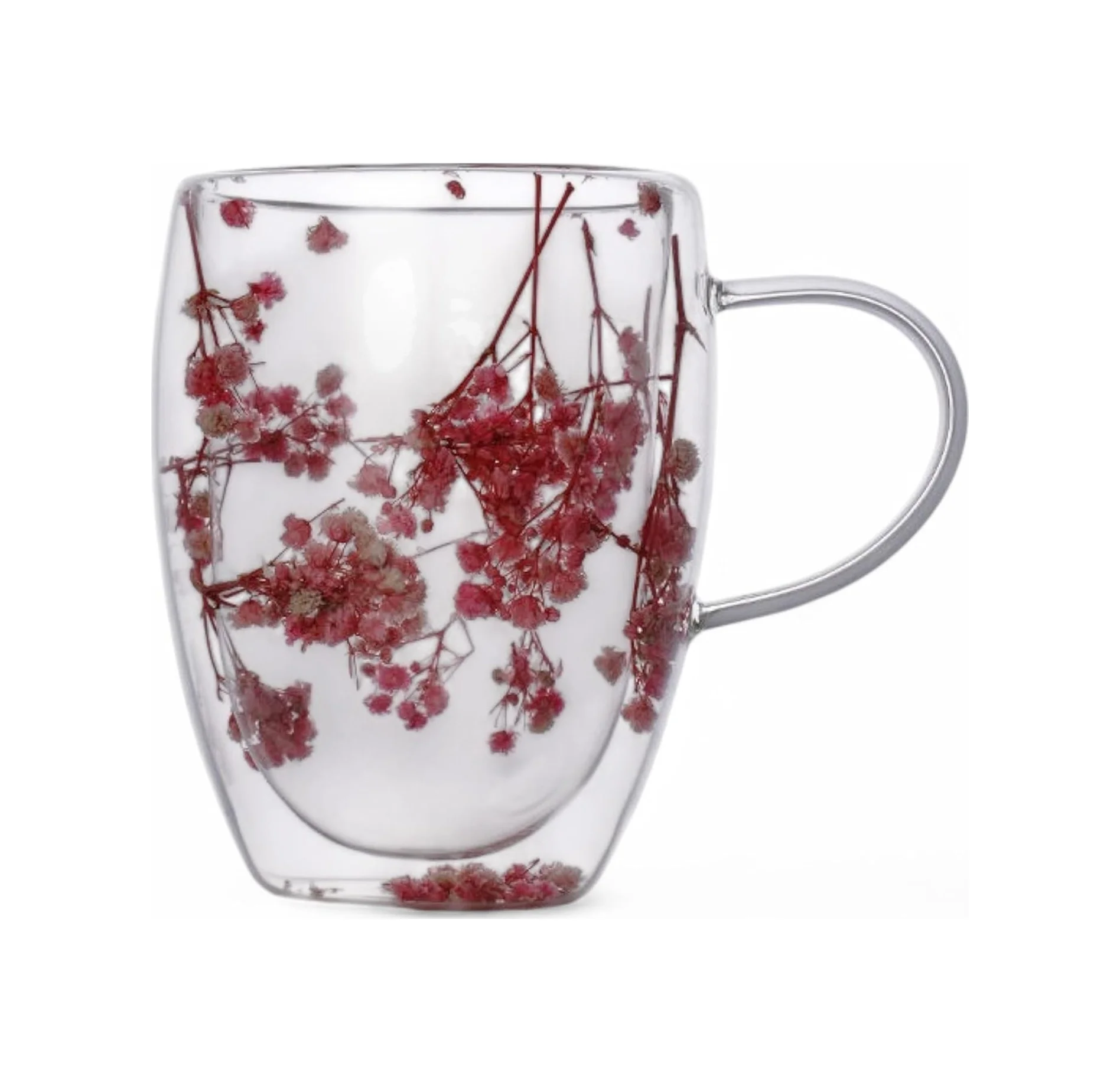 Lexroo 350ml Çift Cidarlı Çiçekli Kupa Isıya Dayanıklı Çift Katmanlı Cam Çay & Kahve Kupası Çok Renkli Lexroo 350ml Çift Cidarlı Çiçekli Kupa Isıya Dayanıklı Çift Katmanlı Cam Çay & Kahve Kupası Çok Renkli