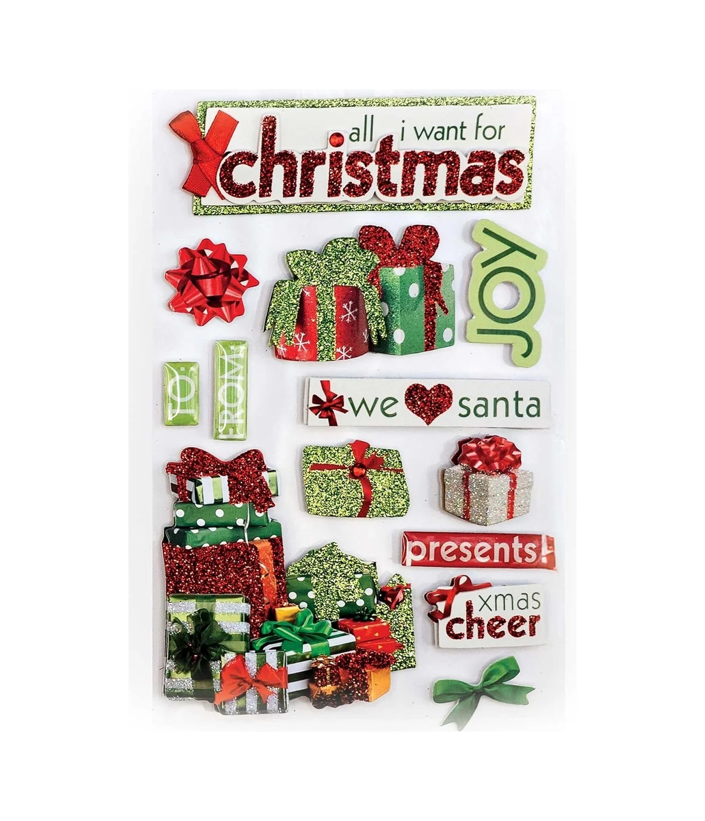 Lexroo 3d Çıkartmalar 4,5"x8,5"-all I Want For Christmas Standart Lexroo 3d Çıkartmalar 4,5"x8,5"-all I Want For Christmas Standart