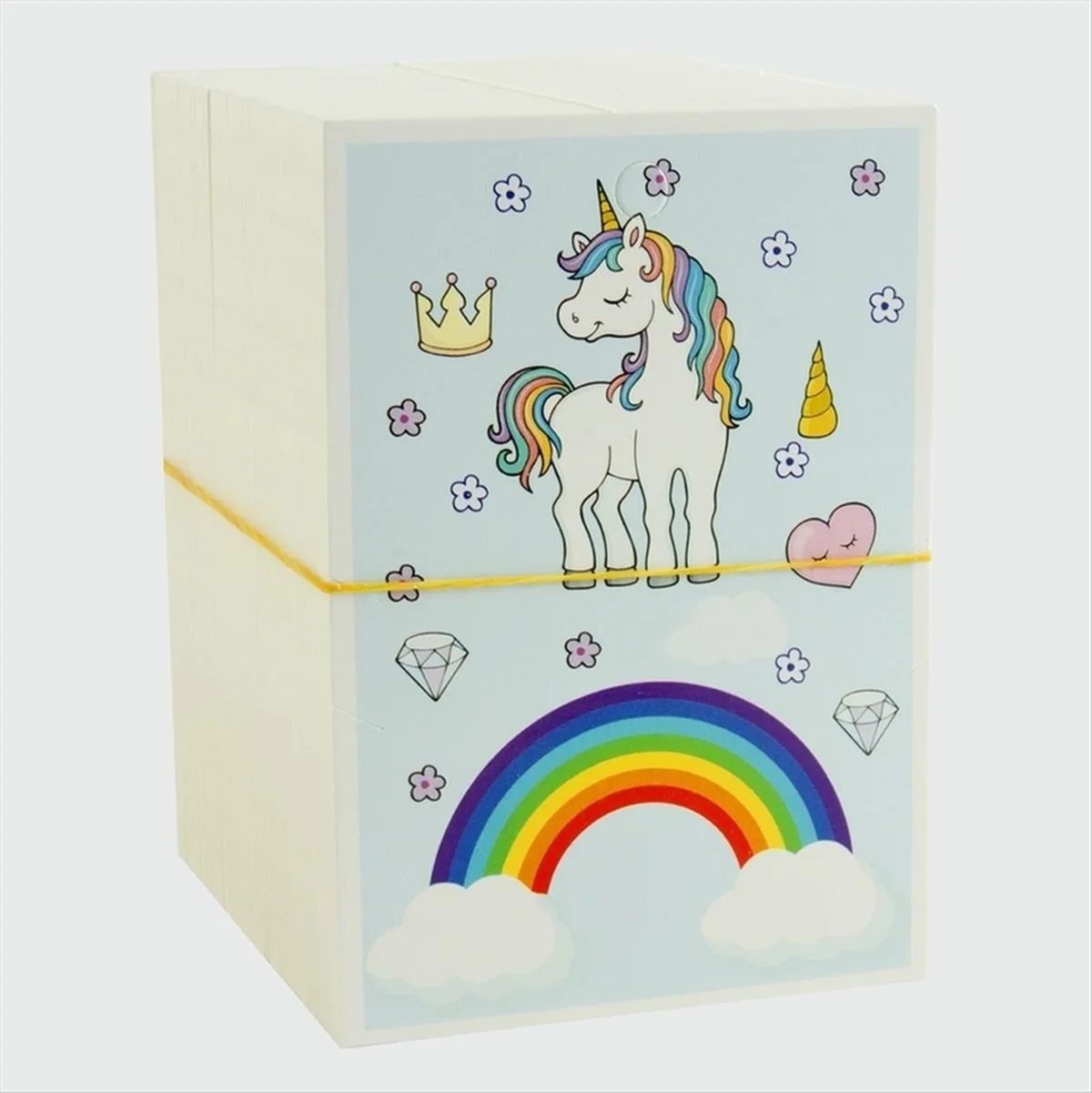 Lexroo 3'lü Unicorn Bileklik Kartı - Mavi 200 Adet Lexroo 3'lü Unicorn Bileklik Kartı - Mavi 200 Adet