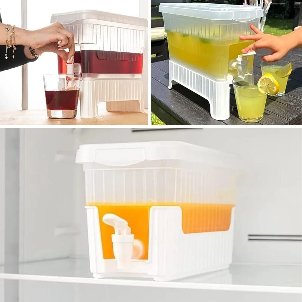 Lexroo 4 Litre Musluklu Ve Ayaklı Buzdolabı İçi Su Sebili, Su Sebili, Limonata, Portakal Suyu Lexroo 4 Litre Musluklu Ve Ayaklı Buzdolabı İçi Su Sebili, Su Sebili, Limonata, Portakal Suyu