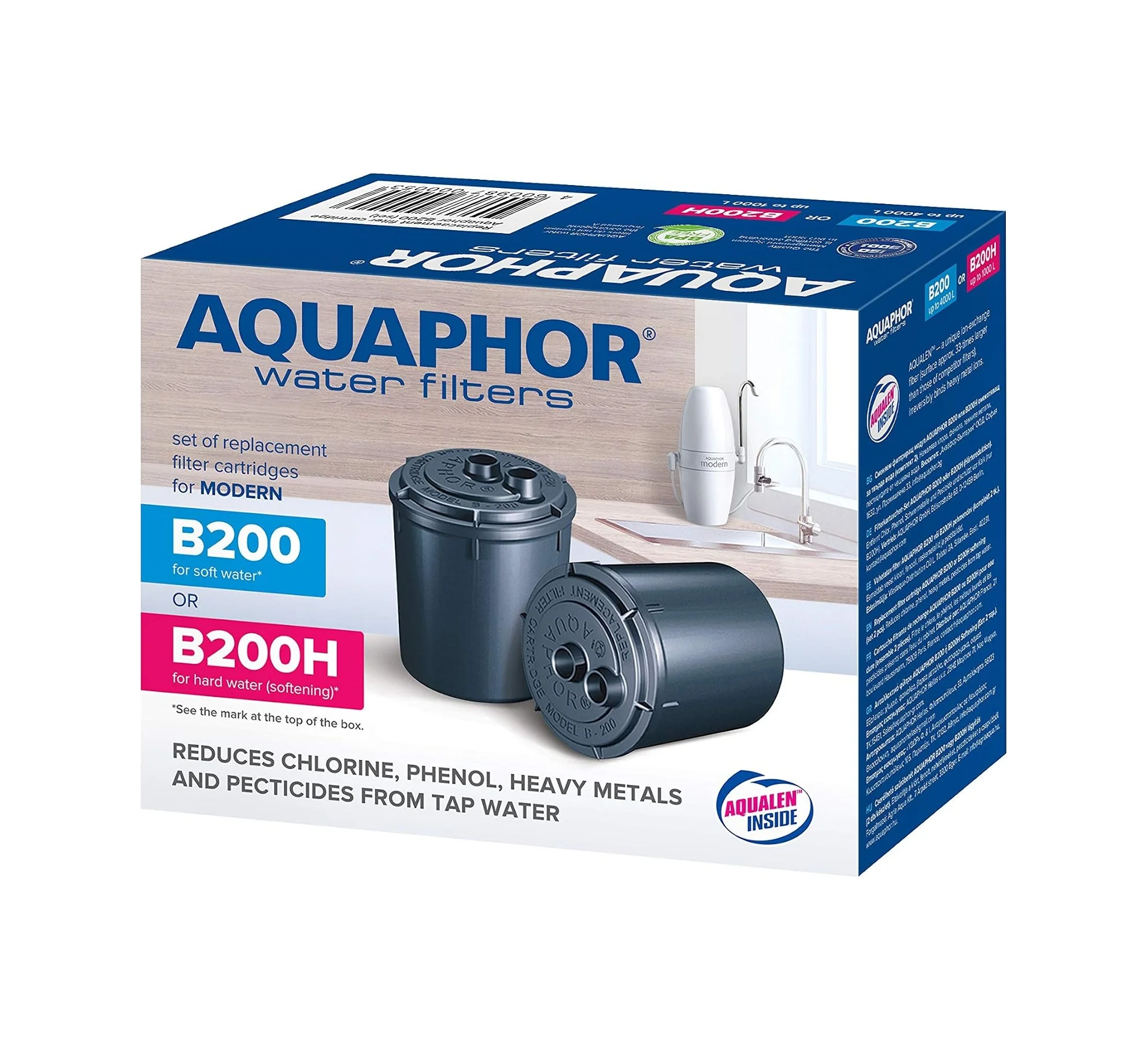 Lexroo 4600987002149 Paket 2 Kartuş B200h Sert Su İçin, Plastik Lexroo 4600987002149 Paket 2 Kartuş B200h Sert Su İçin, Plastik