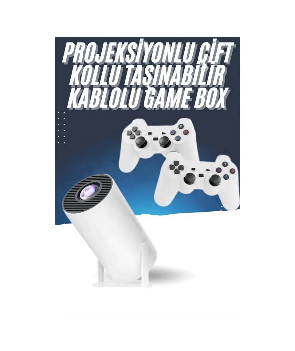 Lexroo 4k Wireless Çift Kollu Kumandalı Oyun Projeksiyonu Retro Video Oyunu Yeni Nesil Lexroo 4k Wireless Çift Kollu Kumandalı Oyun Projeksiyonu Retro Video Oyunu Yeni Nesil