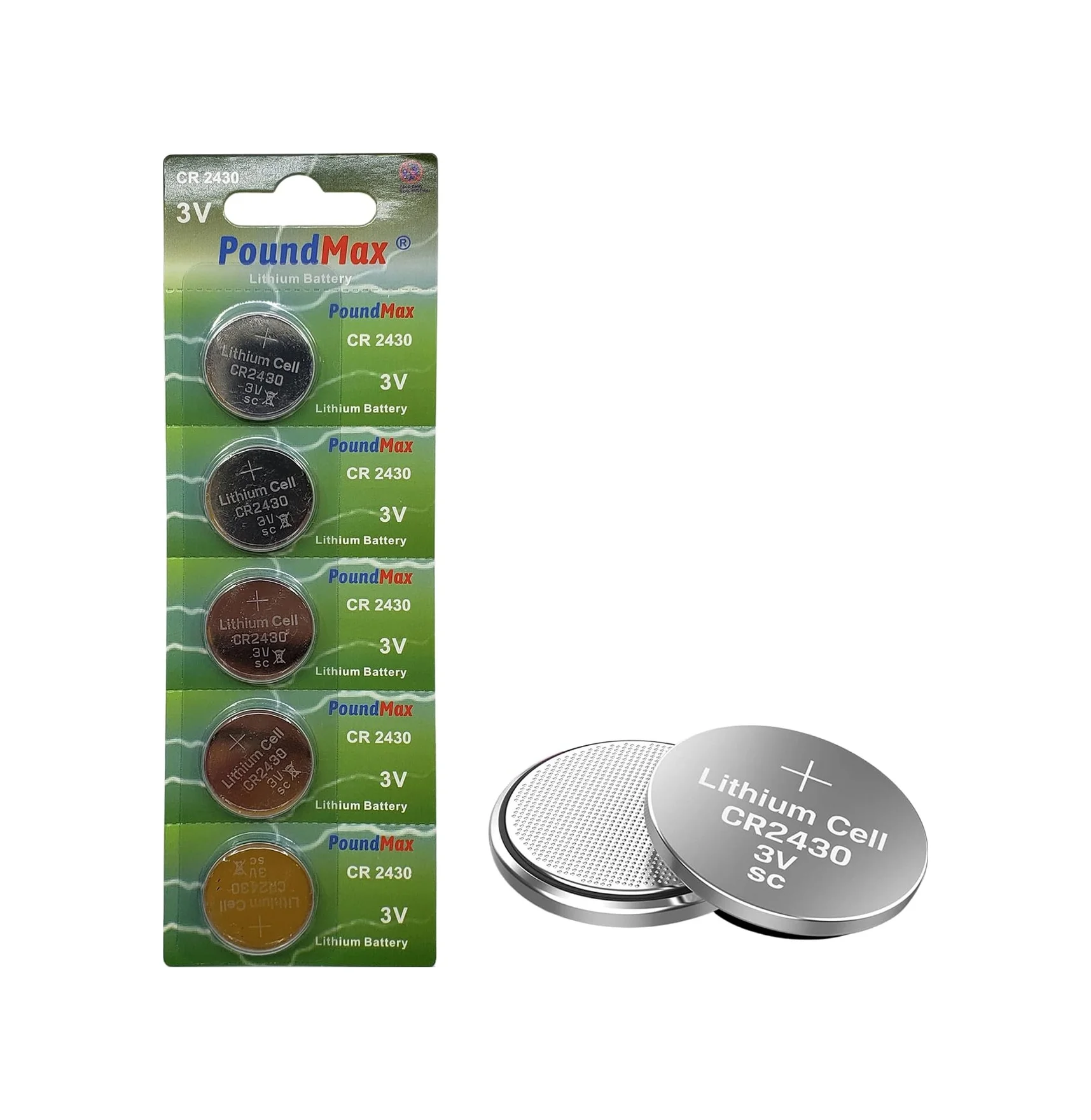 Lexroo 5 Adet 2430 Cr2430 Dl2430 3v Lityum Düğme Pil, Uzun Raf Ömrü Lexroo 5 Adet 2430 Cr2430 Dl2430 3v Lityum Düğme Pil, Uzun Raf Ömrü