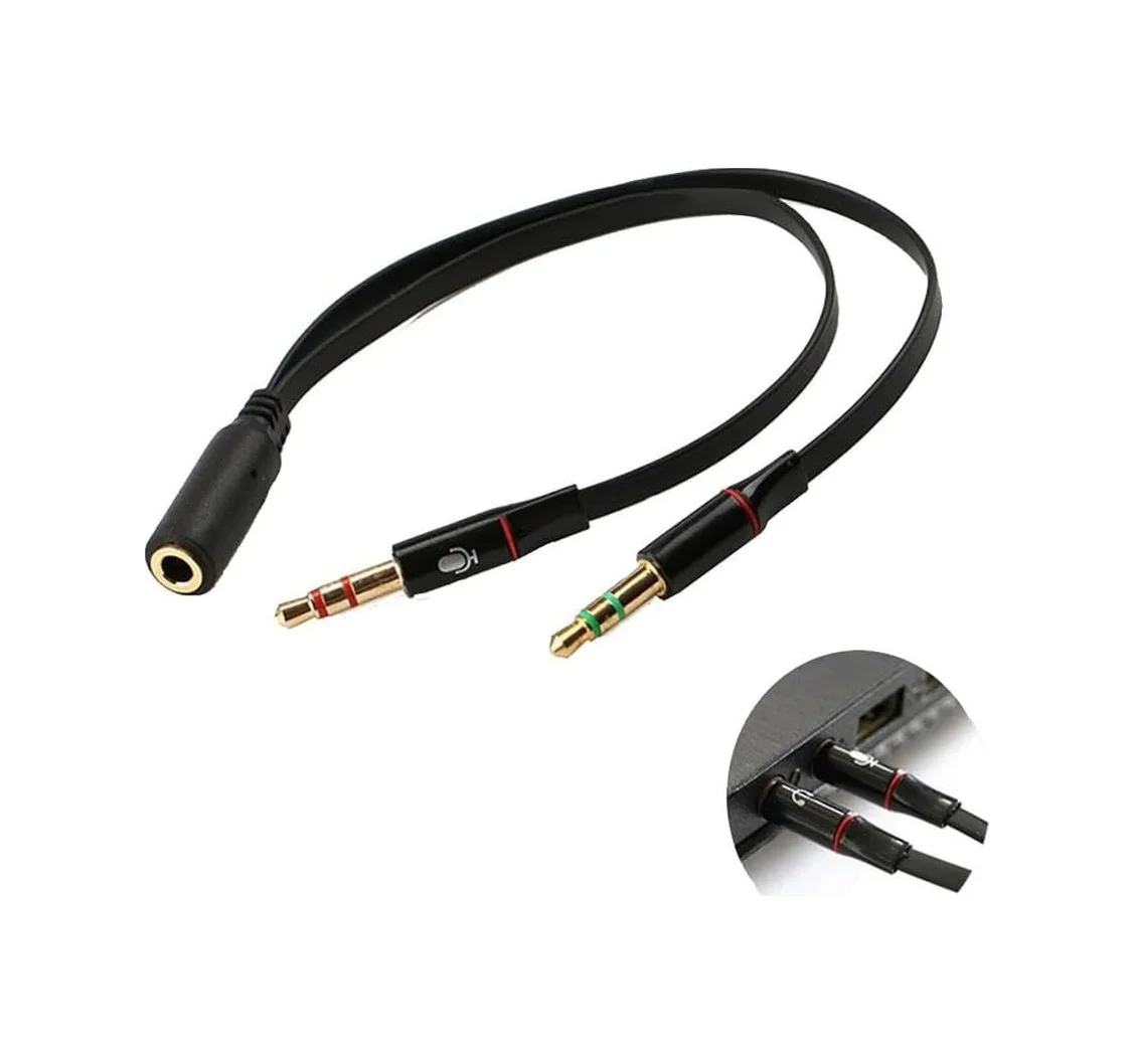 Lexroo 5744 Kulaklık Mikrofon Çevirici Ayırıcı. Bütün Telefon Modellerine Uyumlu Tek 3.5mm Girişe Standart Lexroo 5744 Kulaklık Mikrofon Çevirici Ayırıcı. Bütün Telefon Modellerine Uyumlu Tek 3.5mm Girişe Standart