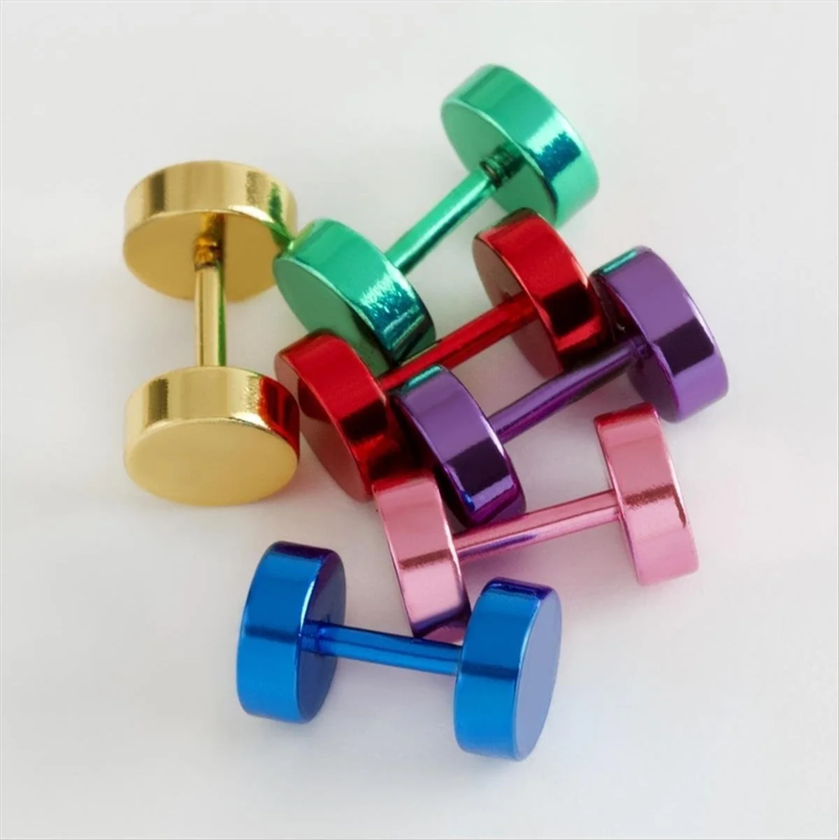 Lexroo 6 Mm Silindir Piercing 1 Adet - Karışık Renk 1 Çok Renkli Lexroo 6 Mm Silindir Piercing 1 Adet - Karışık Renk 1 Çok Renkli