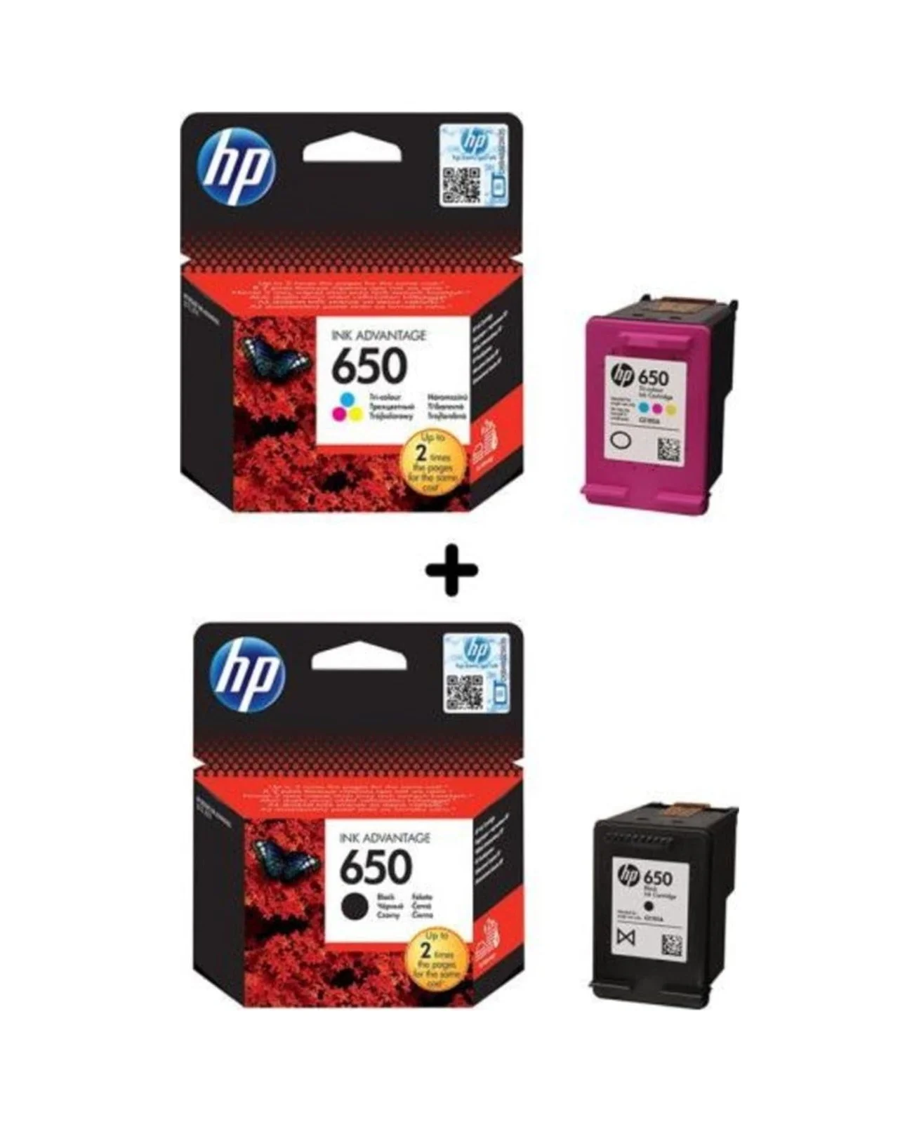 Lexroo 650 Siyah Ve Renkli Kartuş Seti Cz101ae, Cz102ae Deskjet Ink Advantage Serisi İle Uyumlu Lexroo 650 Siyah Ve Renkli Kartuş Seti Cz101ae, Cz102ae Deskjet Ink Advantage Serisi İle Uyumlu