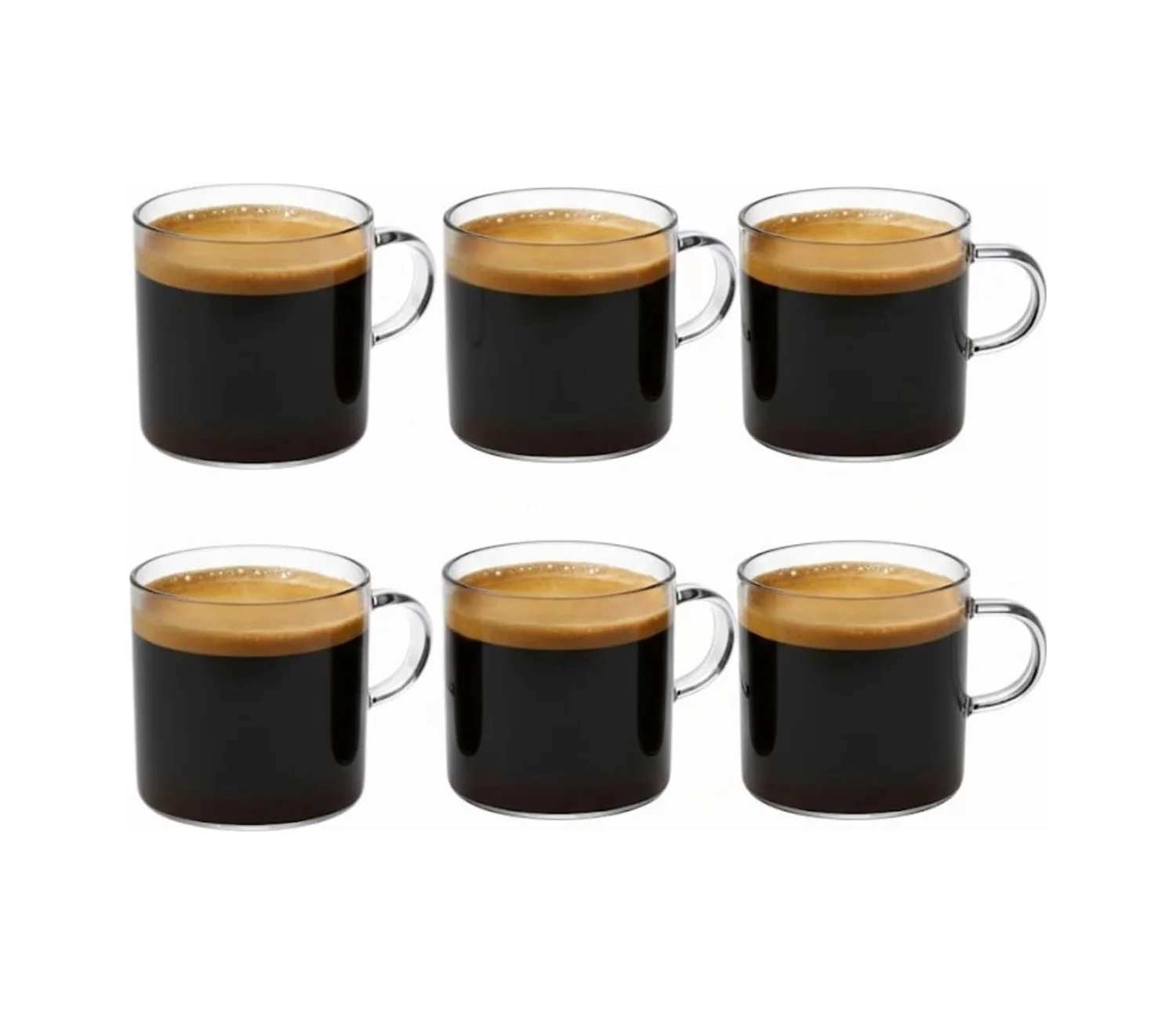 Lexroo 6'lı Şeffaf Cam Espresso Bardak Seti Isıya Dayanıklı Minimal Tasarım Kahve Bardakları Lexroo 6'lı Şeffaf Cam Espresso Bardak Seti Isıya Dayanıklı Minimal Tasarım Kahve Bardakları