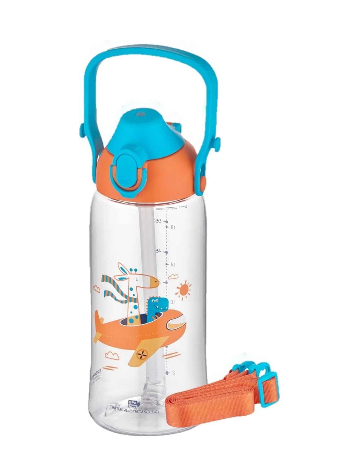 Lexroo 730ml Tritan Tek Kapak Çift Kullanım Pipetli/pipetsiz Askı Aparatlı Tritan Çocuk Su Matarası Çok Renkli Lexroo 730ml Tritan Tek Kapak Çift Kullanım Pipetli/pipetsiz Askı Aparatlı Tritan Çocuk Su Matarası Çok Renkli