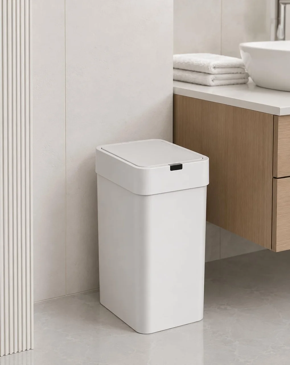 Lexroo 9 Litre Slim Sensörlü Çöp Kovası, Otomatik Temassız Akıllı Çöp Kutusu, Sessiz Kapanan Lexroo 9 Litre Slim Sensörlü Çöp Kovası, Otomatik Temassız Akıllı Çöp Kutusu, Sessiz Kapanan