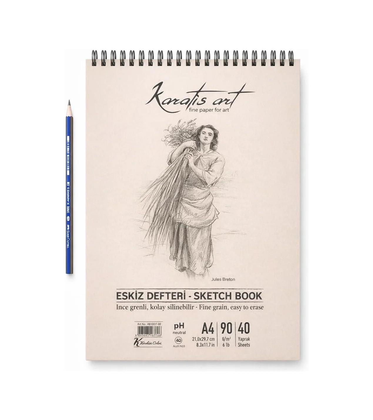 Lexroo A4 Eskiz Defteri, İnce Grenli, Kolay Silinebilir Ph Nötr Kağıt, Spiralli Sketch Book, 90 G/m² Çok Renkli Lexroo A4 Eskiz Defteri, İnce Grenli, Kolay Silinebilir Ph Nötr Kağıt, Spiralli Sketch Book, 90 G/m² Çok Renkli