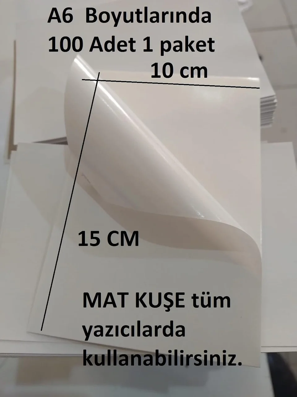 Lexroo A6 Etiket Tüm Yazıcılar İçin 100 Adet Mat Kuşe Yapışkanlı Etiket -10x15 Cm -a6 Boş Standart Lexroo A6 Etiket Tüm Yazıcılar İçin 100 Adet Mat Kuşe Yapışkanlı Etiket -10x15 Cm -a6 Boş Standart