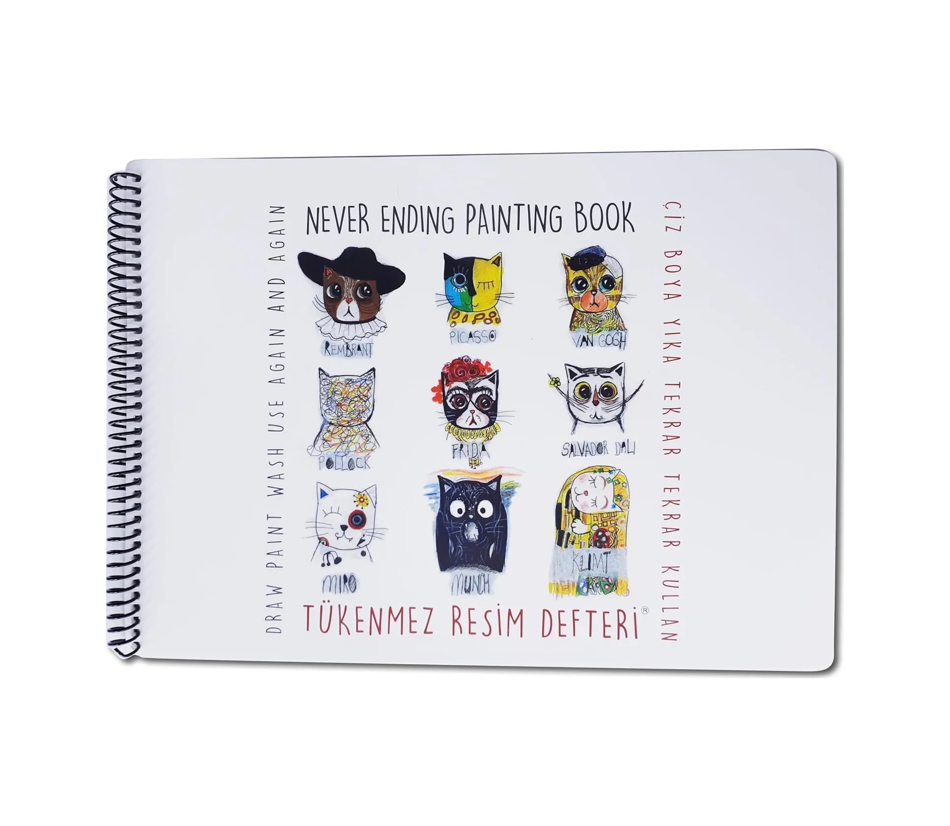Lexroo Akademi Çocuk Tükenmez Resim Defteri - Ressam Kediler - 25x35 Cm Çok Renkli Lexroo Akademi Çocuk Tükenmez Resim Defteri - Ressam Kediler - 25x35 Cm Çok Renkli
