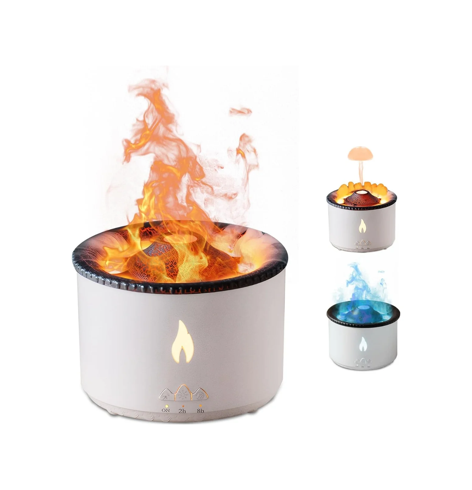 Lexroo Alev Ve Volkan Efektli Ultrasonik Aroma Difüzörü Led Gece Lambalı Hava Nemlendirici Lexroo Alev Ve Volkan Efektli Ultrasonik Aroma Difüzörü Led Gece Lambalı Hava Nemlendirici