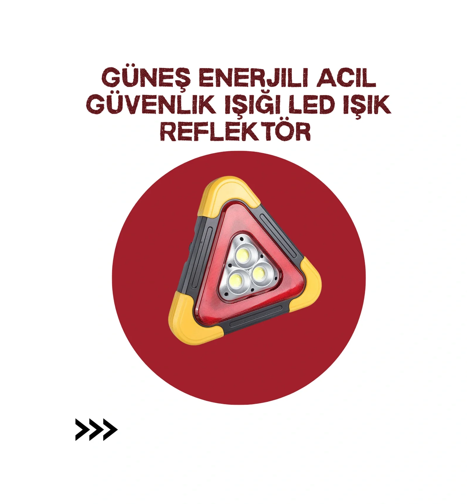 Lexroo Alüminyum Gövdeli Led Üçgen Reflektörlü Acil Işık Lexroo Alüminyum Gövdeli Led Üçgen Reflektörlü Acil Işık