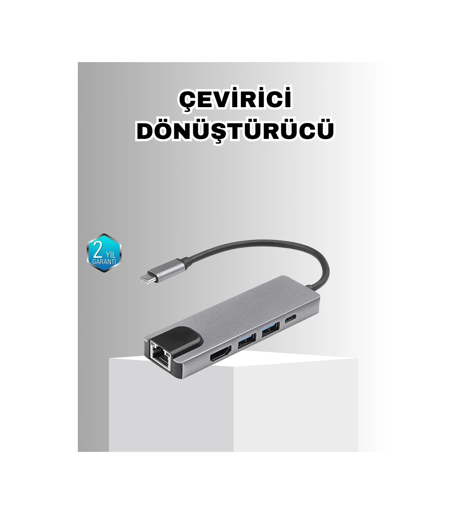 Lexroo Alüminyum Kasalı Macbook Uyumlu Usb-c Hub 4k Hdmı, Usb 3.0, Sd/tf Kart Girişi, Pd Şarj Desteği Standart Lexroo Alüminyum Kasalı Macbook Uyumlu Usb-c Hub 4k Hdmı, Usb 3.0, Sd/tf Kart Girişi, Pd Şarj Desteği Standart
