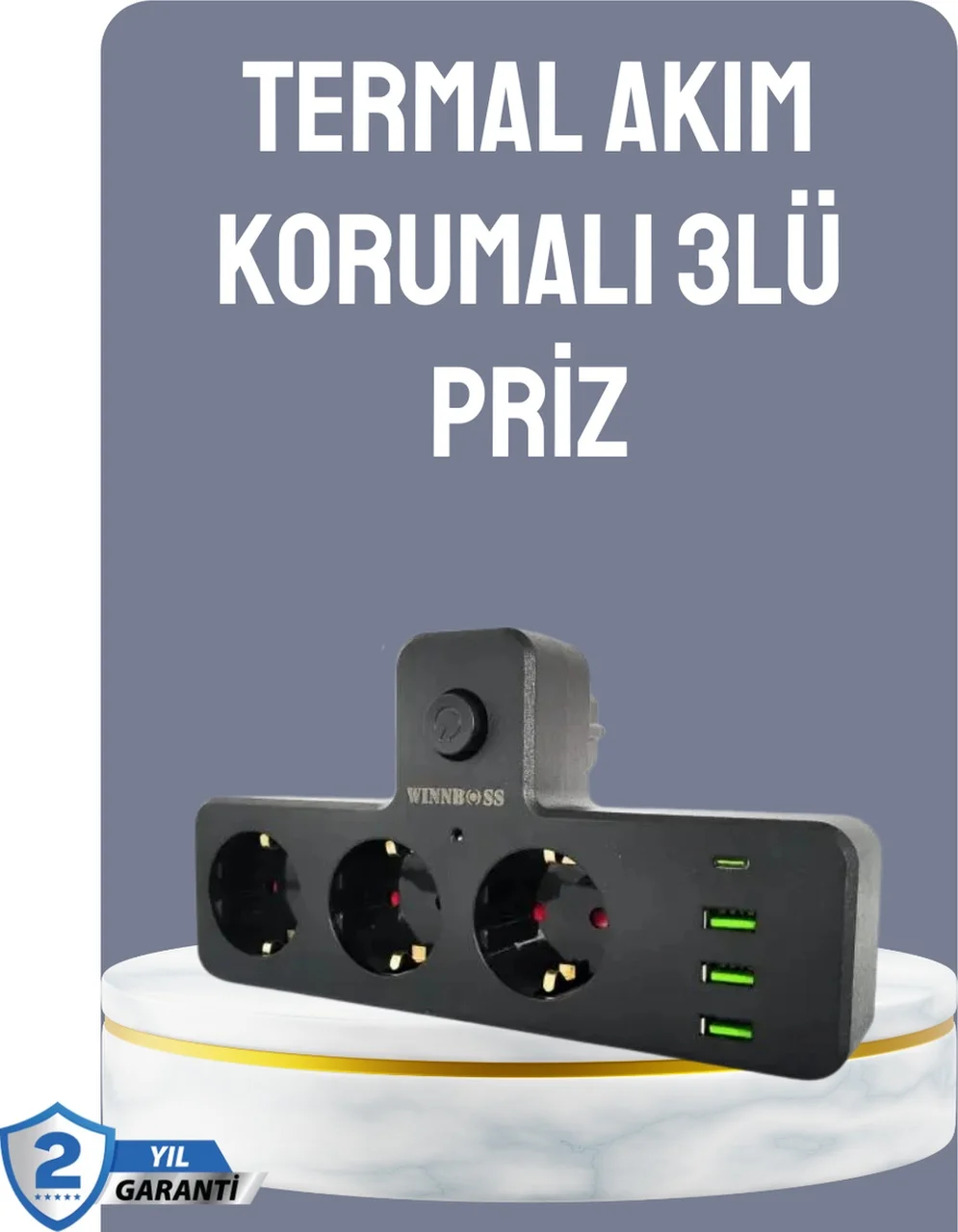 Lexroo Anahtarlı Çoklu Priz 3 Usb 1 Type-c Hızlı Şarj Destekli Diğer Lexroo Anahtarlı Çoklu Priz 3 Usb 1 Type-c Hızlı Şarj Destekli Diğer