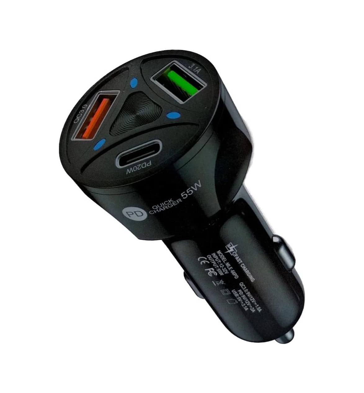 Lexroo Apera Bn72 55w Araç İçi Çakmaklık Hızlı Şarj Aleti Pd Quick Charger 2 Usb 1 Type-c Çıkış Standart Lexroo Apera Bn72 55w Araç İçi Çakmaklık Hızlı Şarj Aleti Pd Quick Charger 2 Usb 1 Type-c Çıkış Standart
