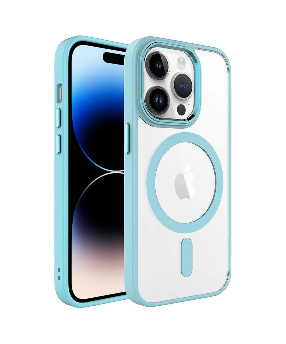 Lexroo Apple iPhone Uyumlu 14 Pro Max Kılıf Wireless Şarj Özellikli Krom M-safe Silikon Kılıf - Yeşil Lexroo Apple iPhone Uyumlu 14 Pro Max Kılıf Wireless Şarj Özellikli Krom M-safe Silikon Kılıf - Yeşil