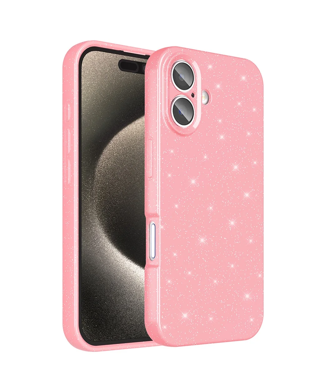 Lexroo Apple iPhone Uyumlu 16 Plus Kılıf Kamera Korumalı Simli Lüks Koton Kılıf - Açık Pembe Lexroo Apple iPhone Uyumlu 16 Plus Kılıf Kamera Korumalı Simli Lüks Koton Kılıf - Açık Pembe