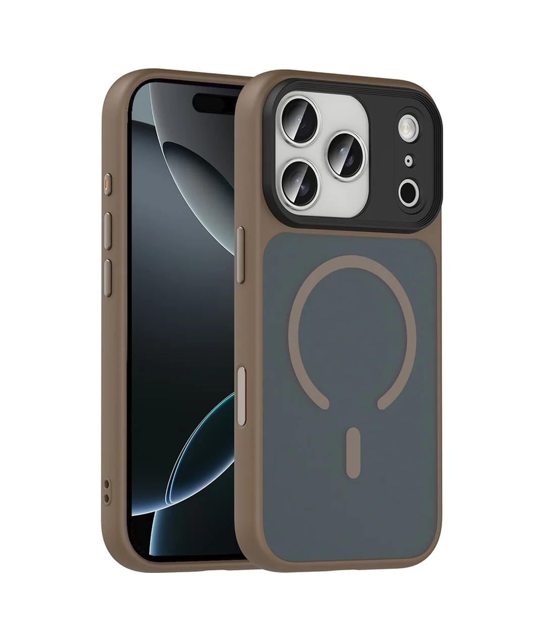 Lexroo Apple iPhone Uyumlu 18 Pro Max Kılıf Mat Arka Yüzey Wireless Şarj Özellikli Flet M-safe - Desert Titanyum Çok Renkli Lexroo Apple iPhone Uyumlu 18 Pro Max Kılıf Mat Arka Yüzey Wireless Şarj Özellikli Flet M-safe - Desert Titanyum Çok Renkli