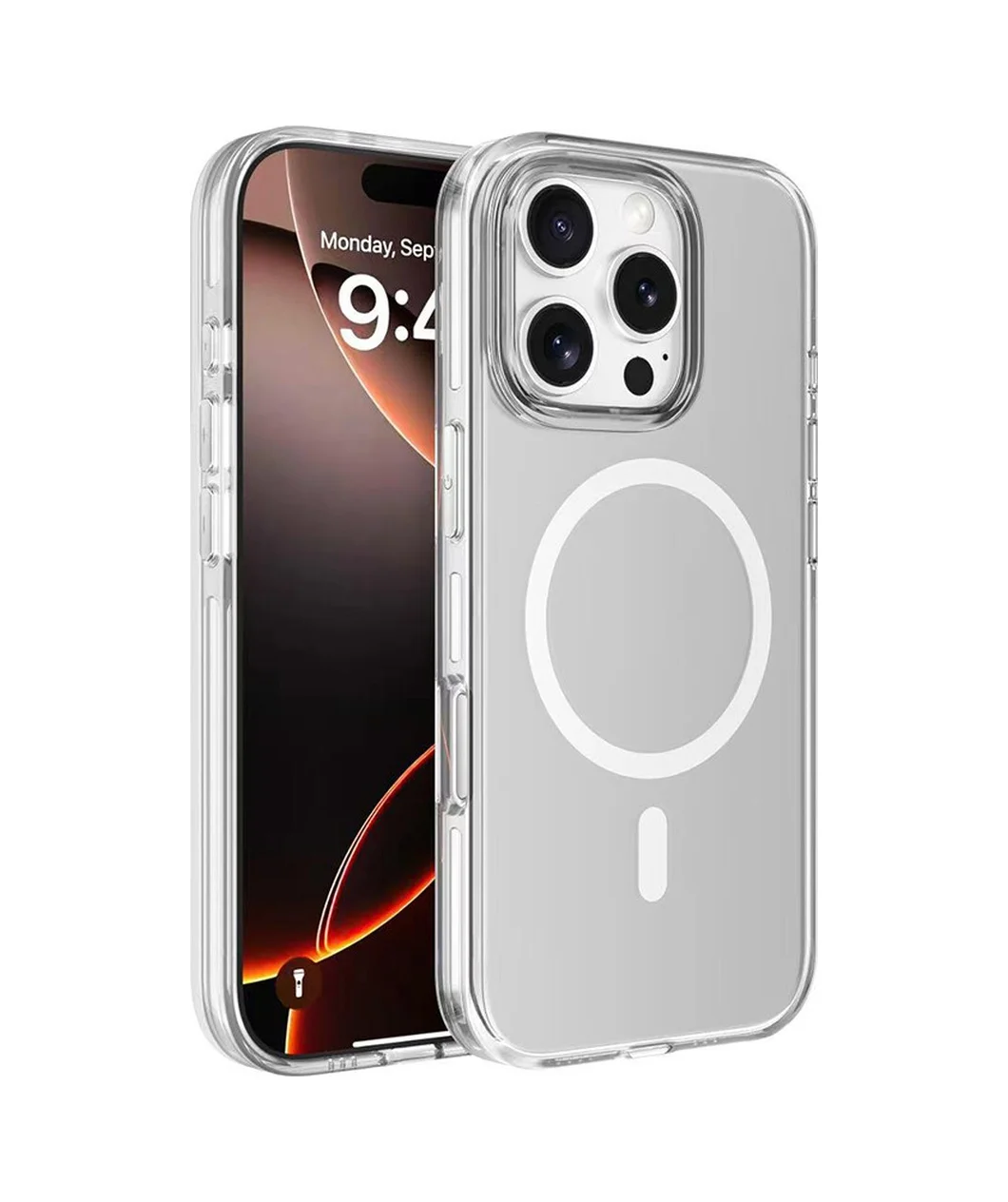 Lexroo Apple iPhone Uyumlu 16 Pro Max Kılıf M-safe Şarj Özellikli Kamera Korumalı Kripto Kılıf - Şeffaf Lexroo Apple iPhone Uyumlu 16 Pro Max Kılıf M-safe Şarj Özellikli Kamera Korumalı Kripto Kılıf - Şeffaf