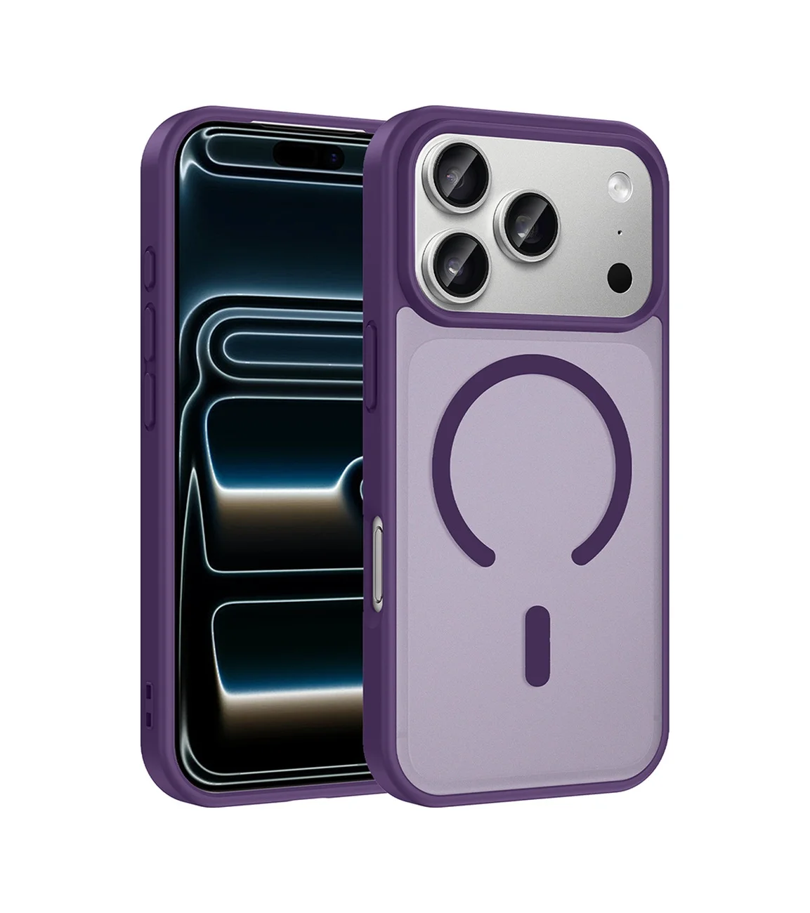 Lexroo Apple iPhone Uyumlu 18 Pro Kılıf M-safe Şarj Özellikli Babet Kılıf - Derin Mor Lexroo Apple iPhone Uyumlu 18 Pro Kılıf M-safe Şarj Özellikli Babet Kılıf - Derin Mor