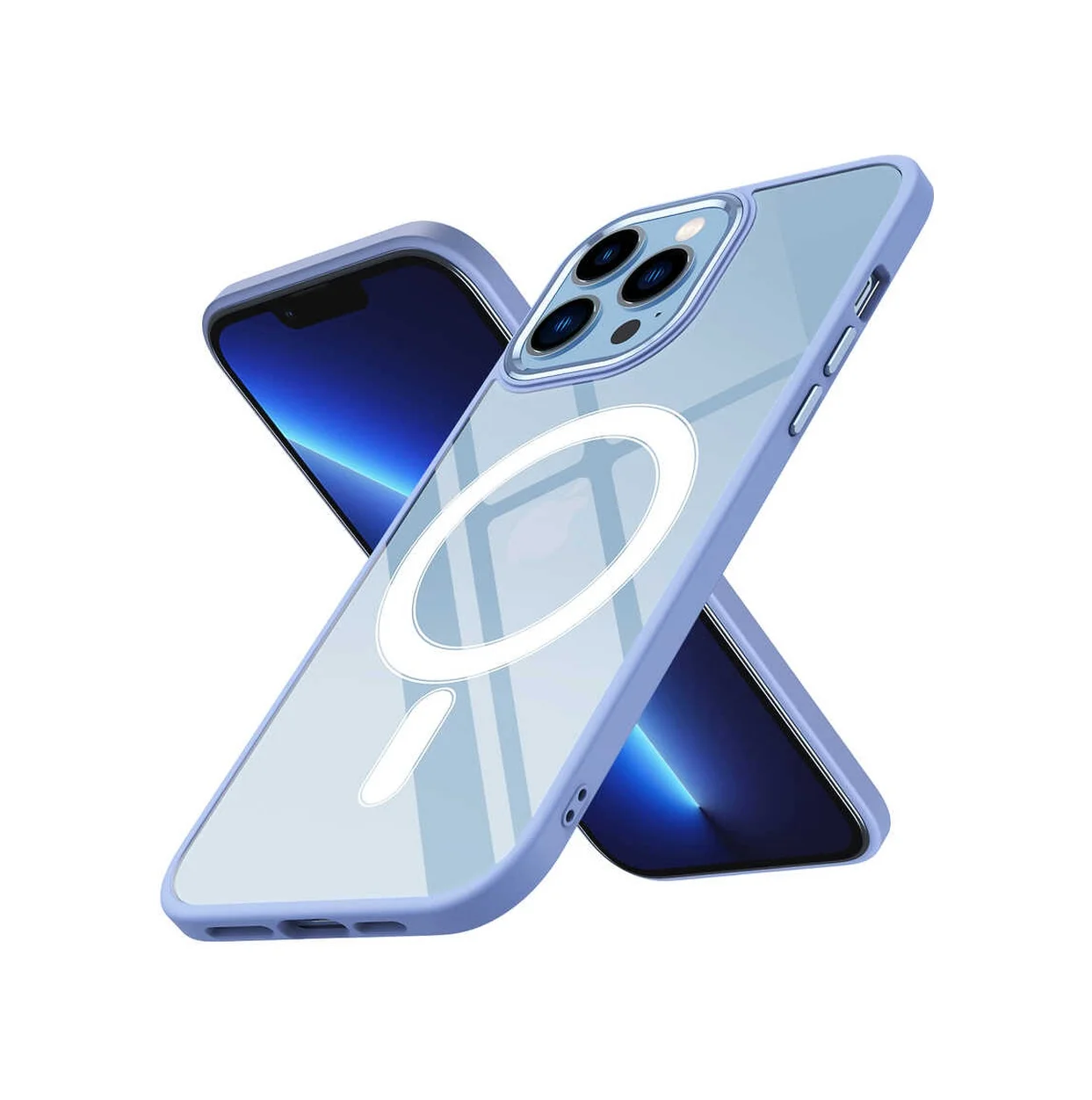 Lexroo Apple iPhone Uyumlu 12 Pro Kılıf Wireless Şarj Özellikli Krom M-safe Silikon Kılıf - Lila Lexroo Apple iPhone Uyumlu 12 Pro Kılıf Wireless Şarj Özellikli Krom M-safe Silikon Kılıf - Lila