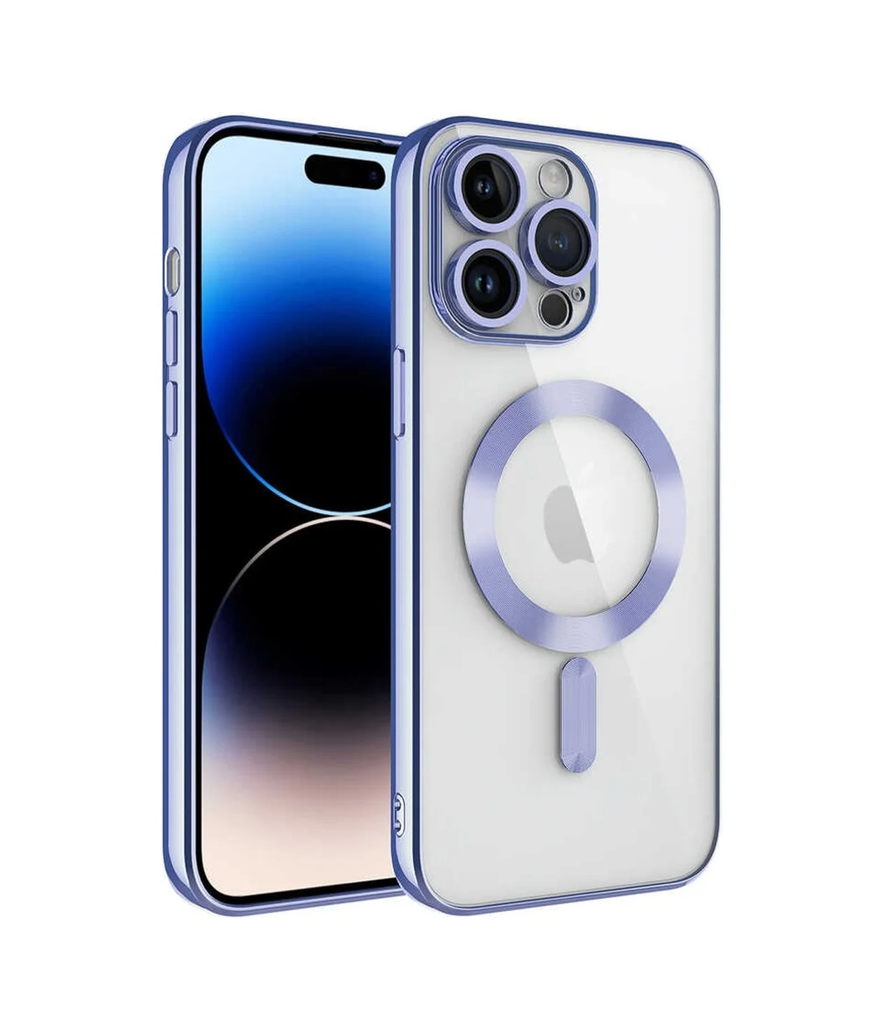 Lexroo Apple iPhone Uyumlu 14 Pro Max Kılıf Kamera Korumalı M-safe Wireless Şarj Özellikli Demre Kılıf - Lila Lexroo Apple iPhone Uyumlu 14 Pro Max Kılıf Kamera Korumalı M-safe Wireless Şarj Özellikli Demre Kılıf - Lila