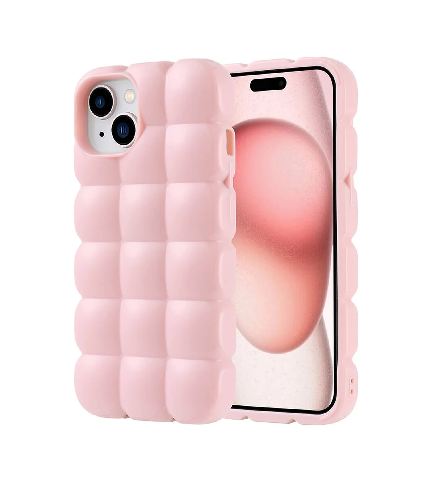 Lexroo Apple iPhone Uyumlu 15 Kılıf Parlak Esnek Silikon Dom Dom Kılıf - Pembe Lexroo Apple iPhone Uyumlu 15 Kılıf Parlak Esnek Silikon Dom Dom Kılıf - Pembe