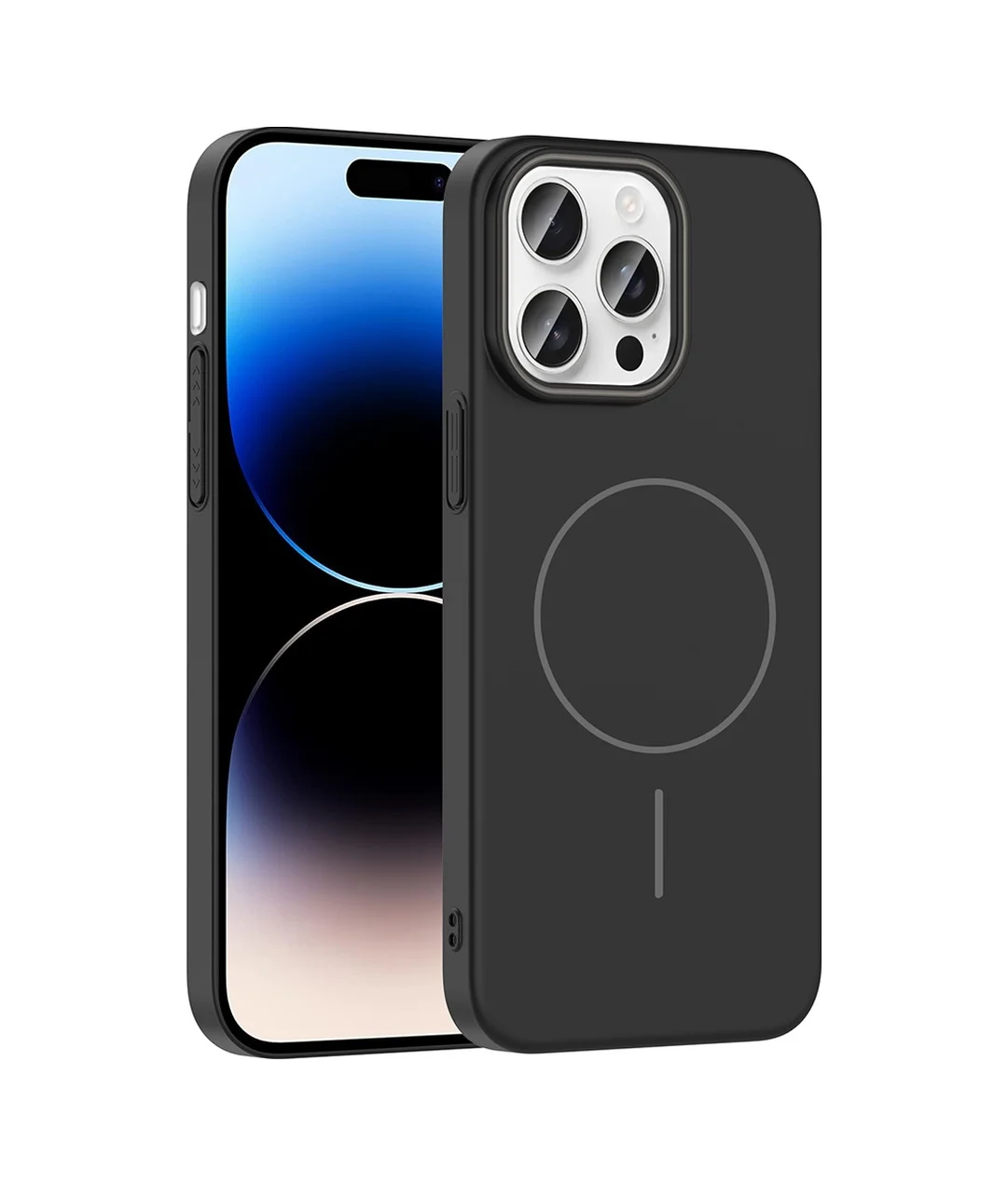 Lexroo Apple iPhone Uyumlu 14 Pro Max Kılıf M-safe Şarj Özellikli Ruby Sert Kılıf - Siyah Lexroo Apple iPhone Uyumlu 14 Pro Max Kılıf M-safe Şarj Özellikli Ruby Sert Kılıf - Siyah